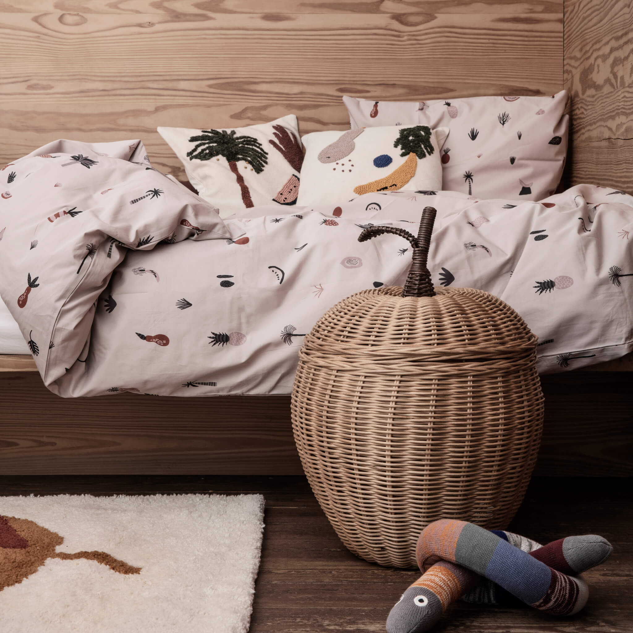Ferm Living Large Apple Braided Storage Basket