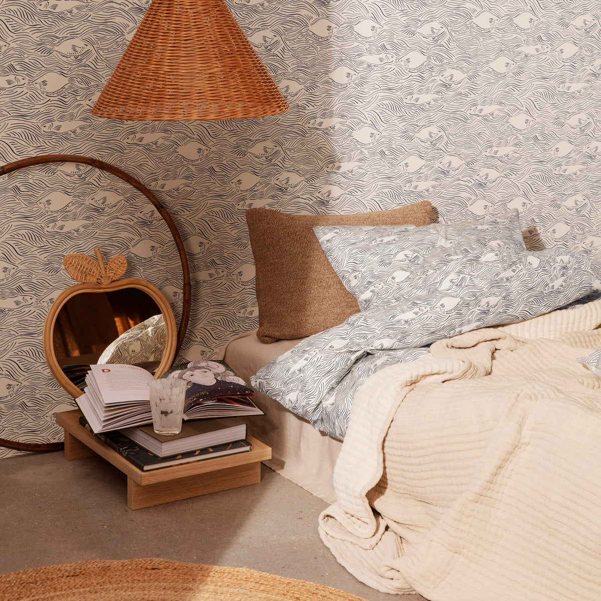 Ferm Living Apple Mirror, Kids Room Decoration