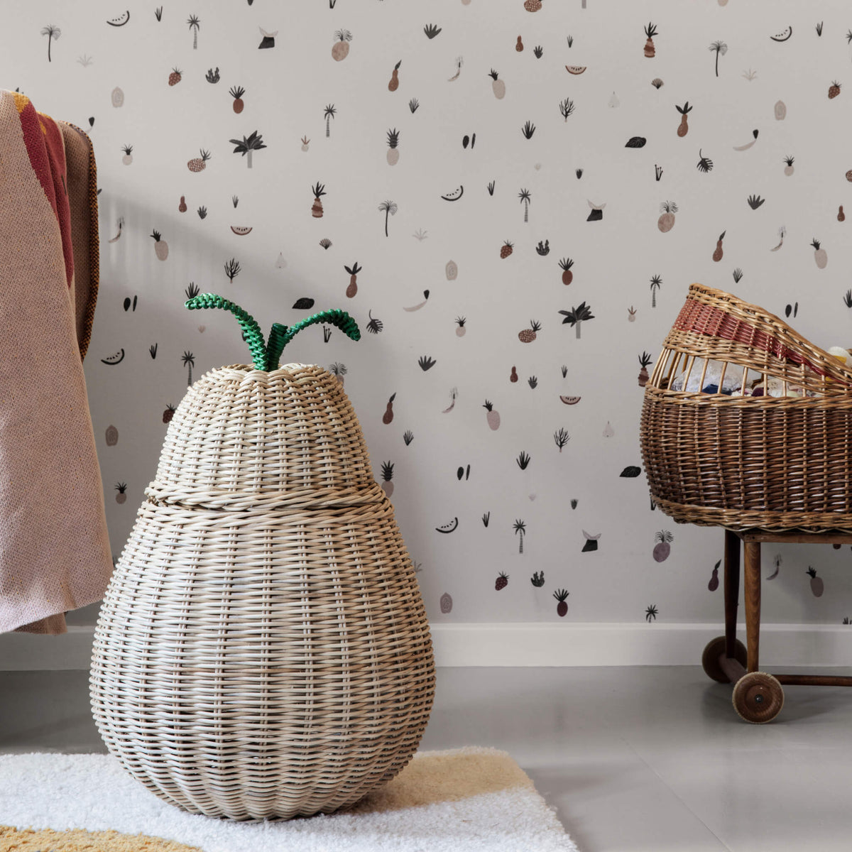 Ferm Living Large Pear Braided Storage Basket