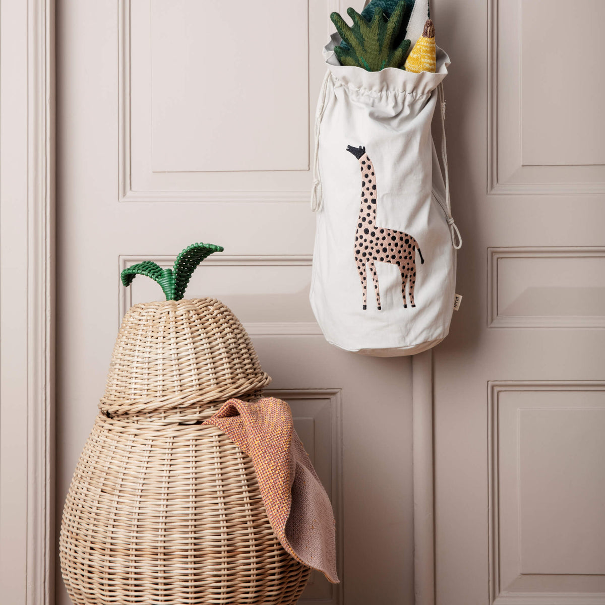 Ferm Living Large Pear Braided Storage Basket