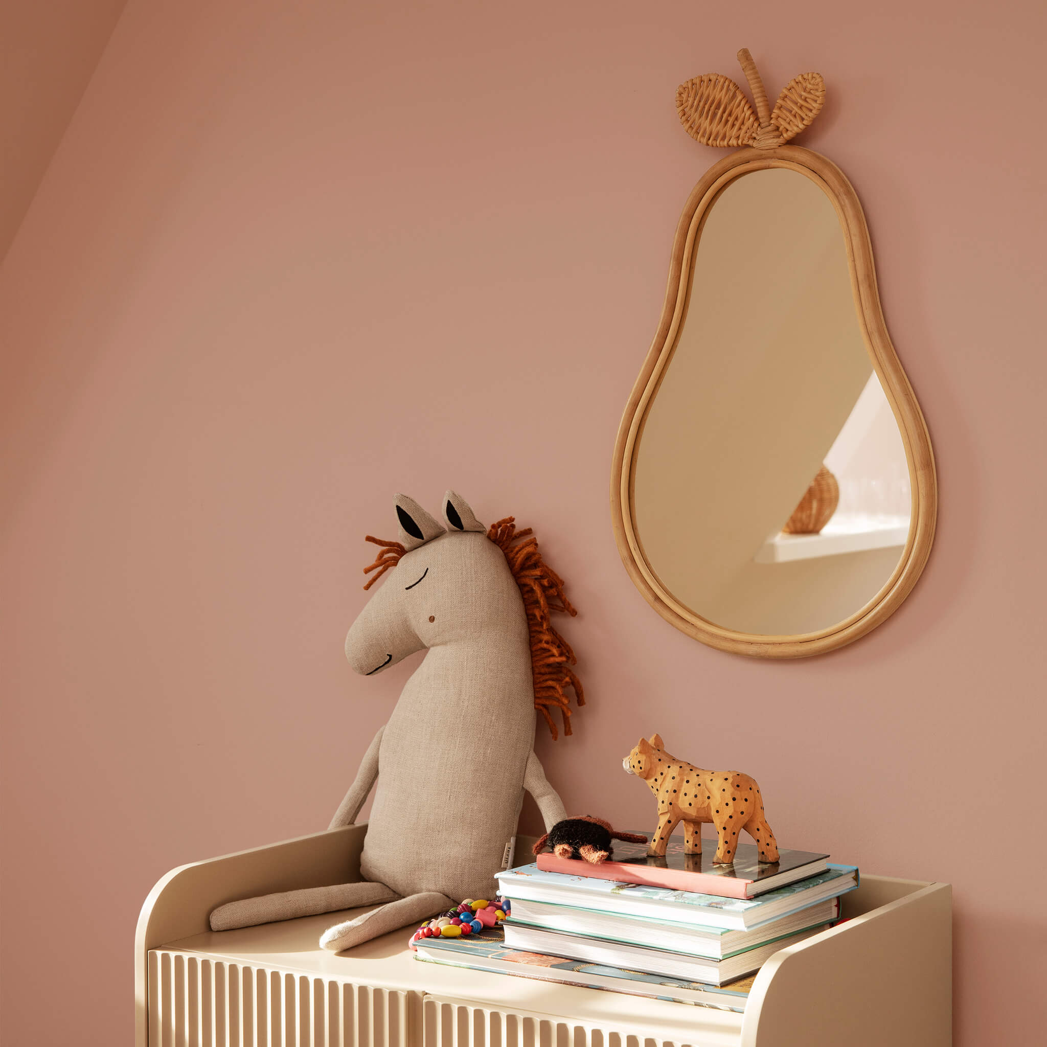 Ferm Living Pear Mirror, Kids Room Decoration