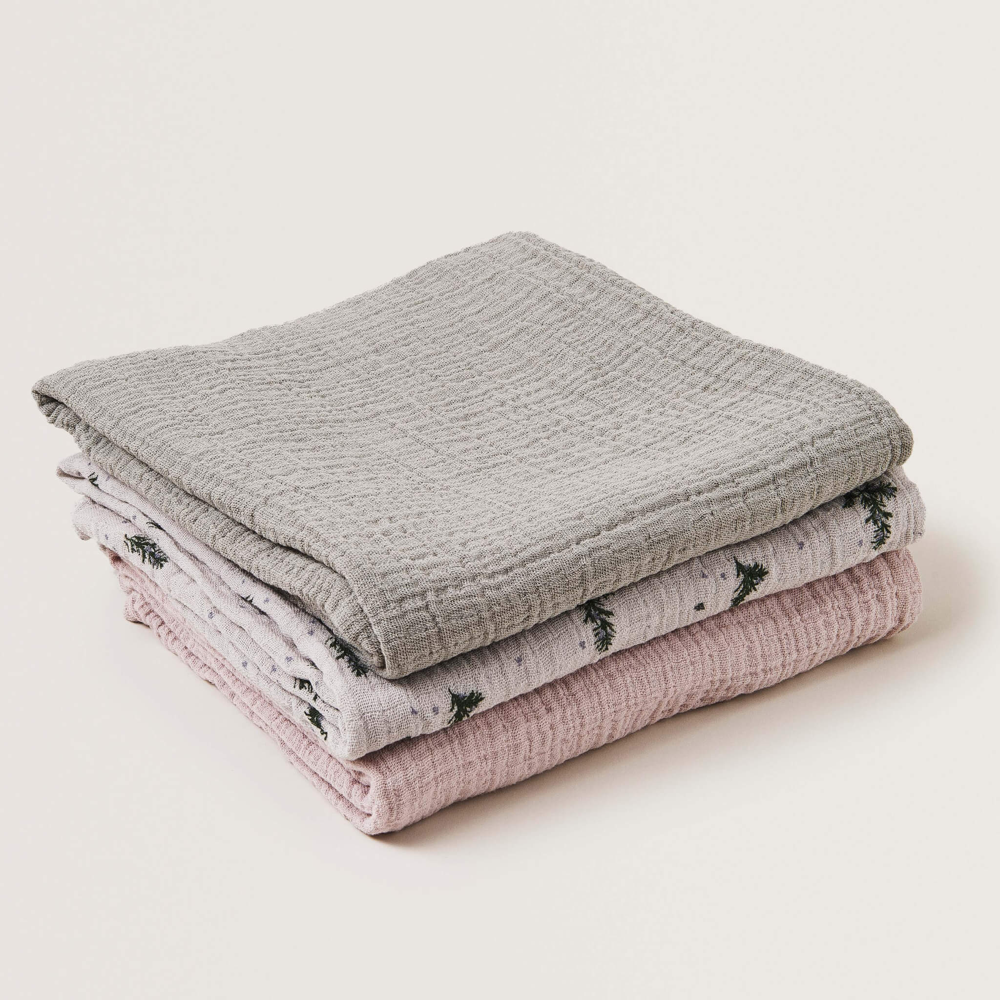 Rosemary Muslin Cloths - Set of 3