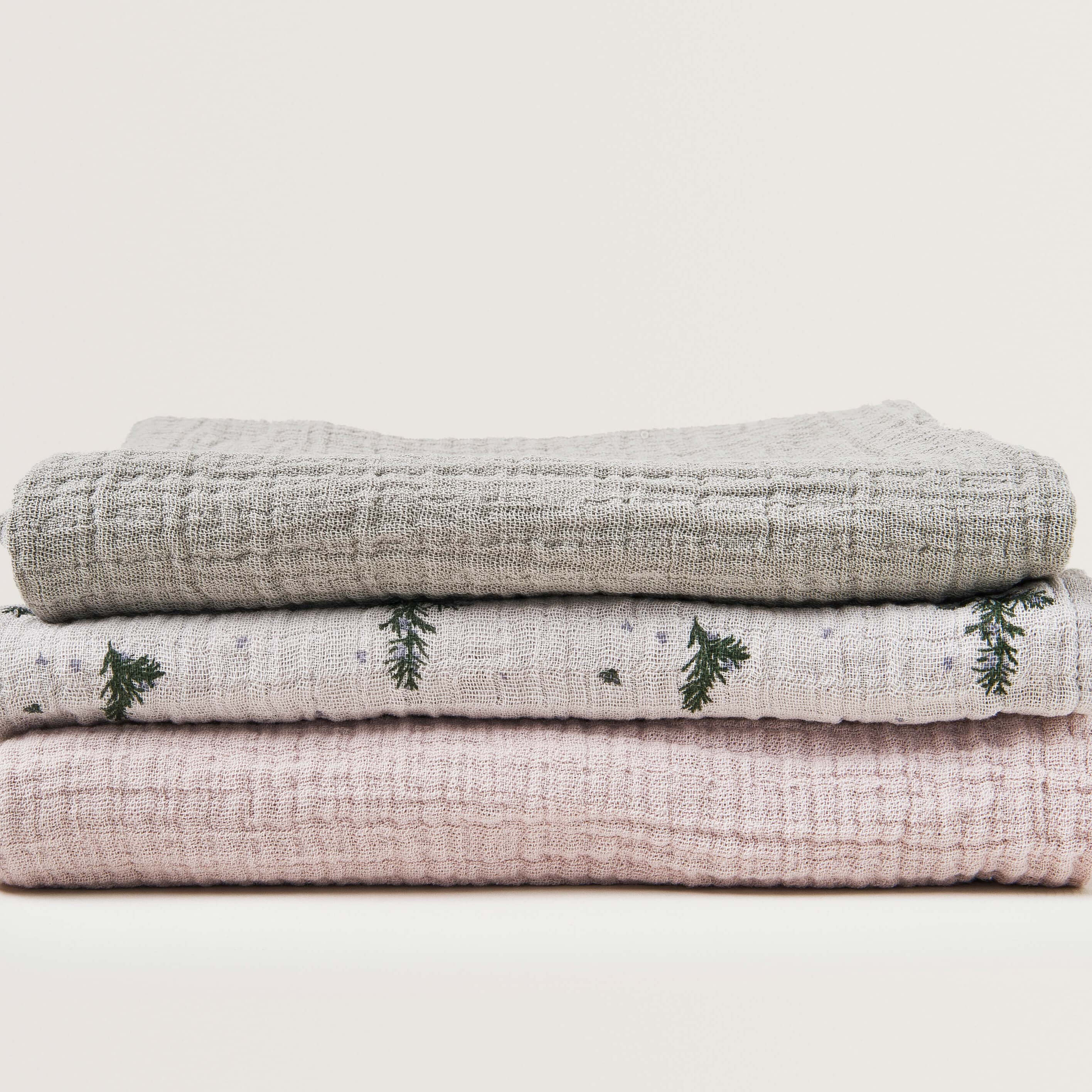 Rosemary Muslin Cloths - Set of 3