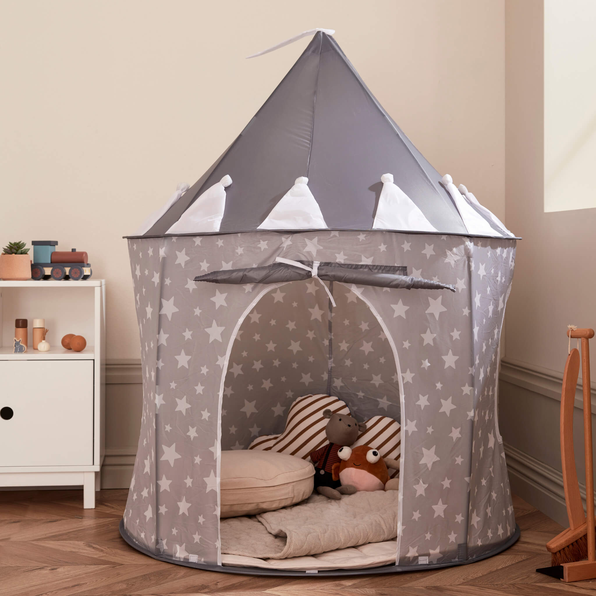 Kids Concept Grey Star Pop up Play Tent