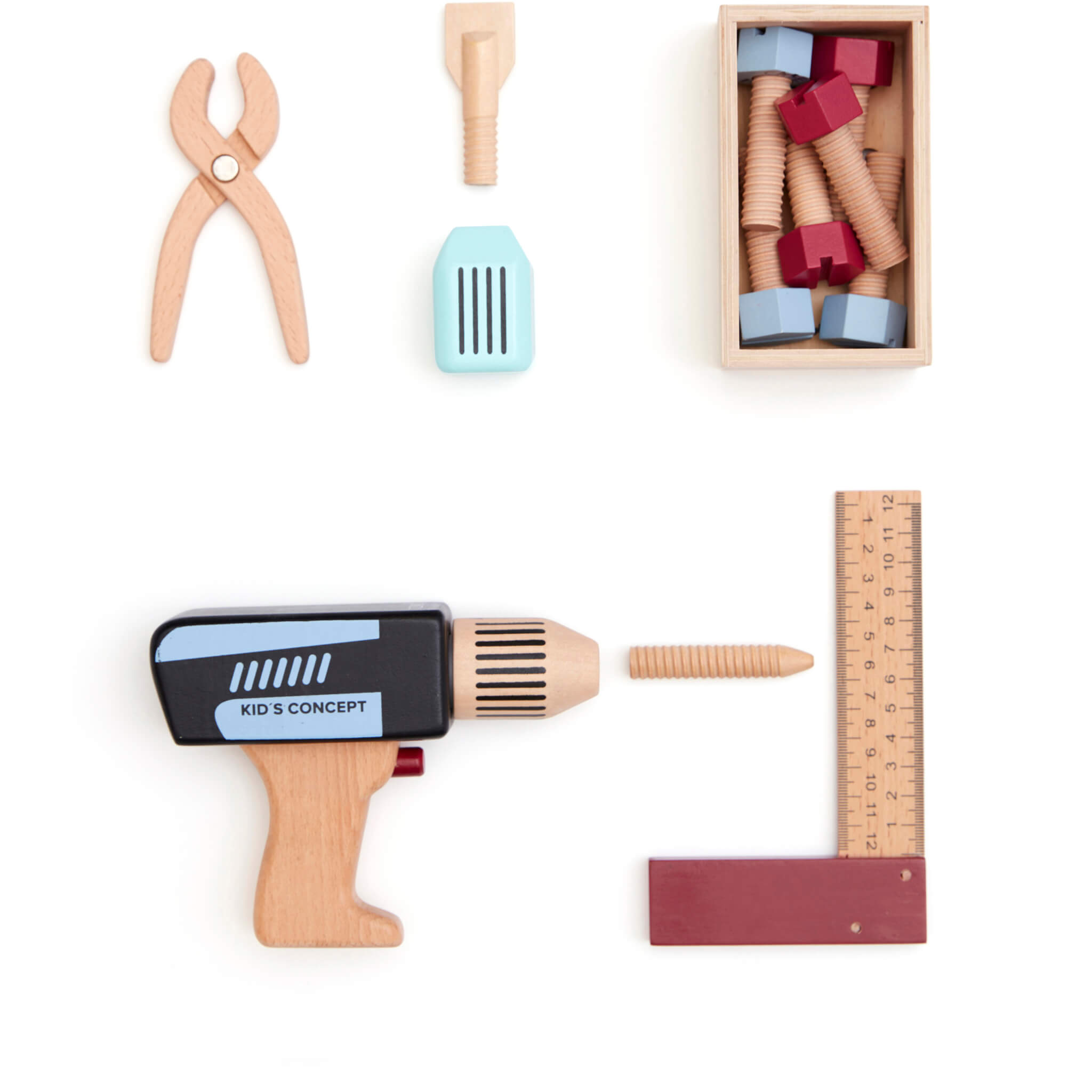 Kids Concept Wooden Tool Case