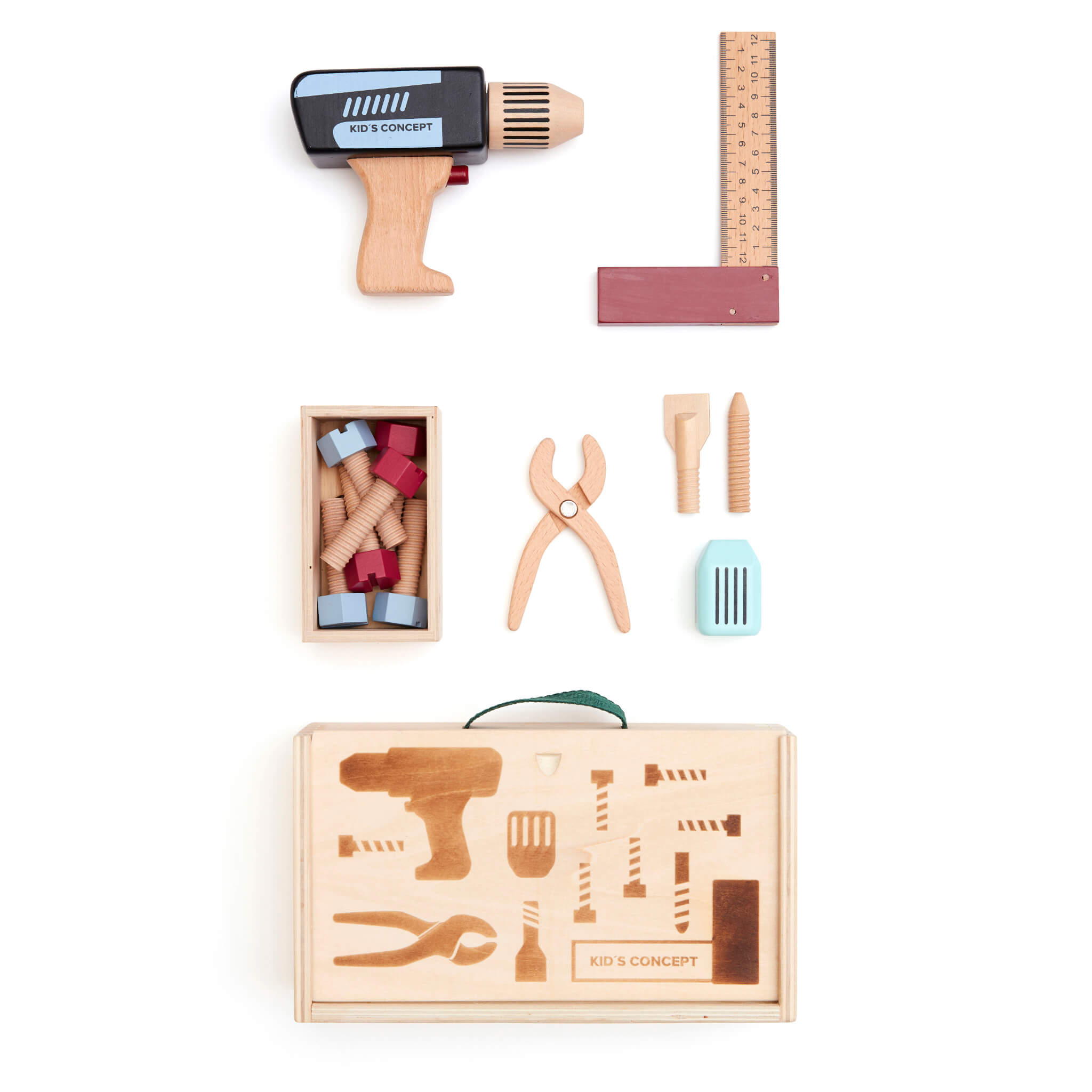Kids Concept Wooden Tool Case