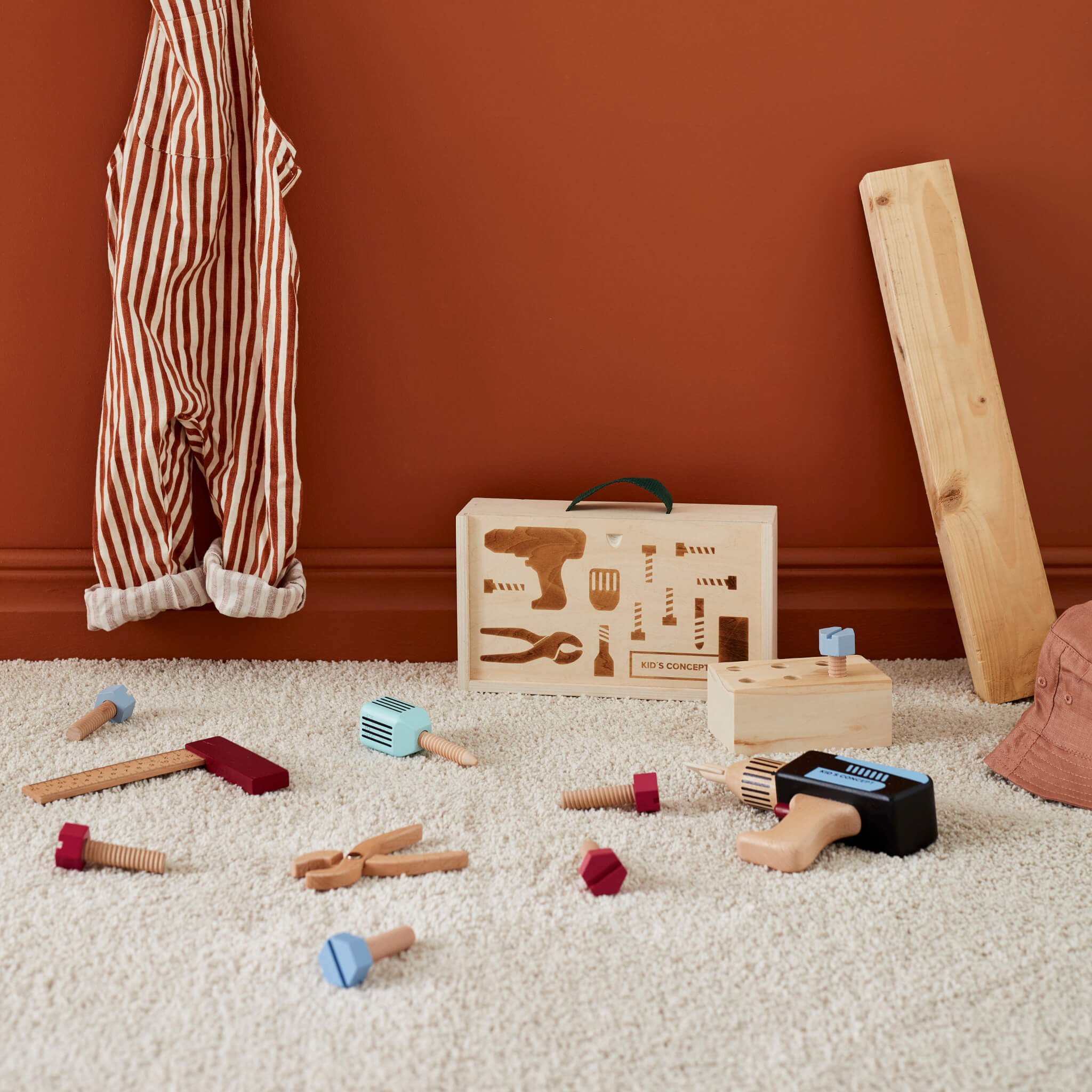 Kids Concept Wooden Tool Case