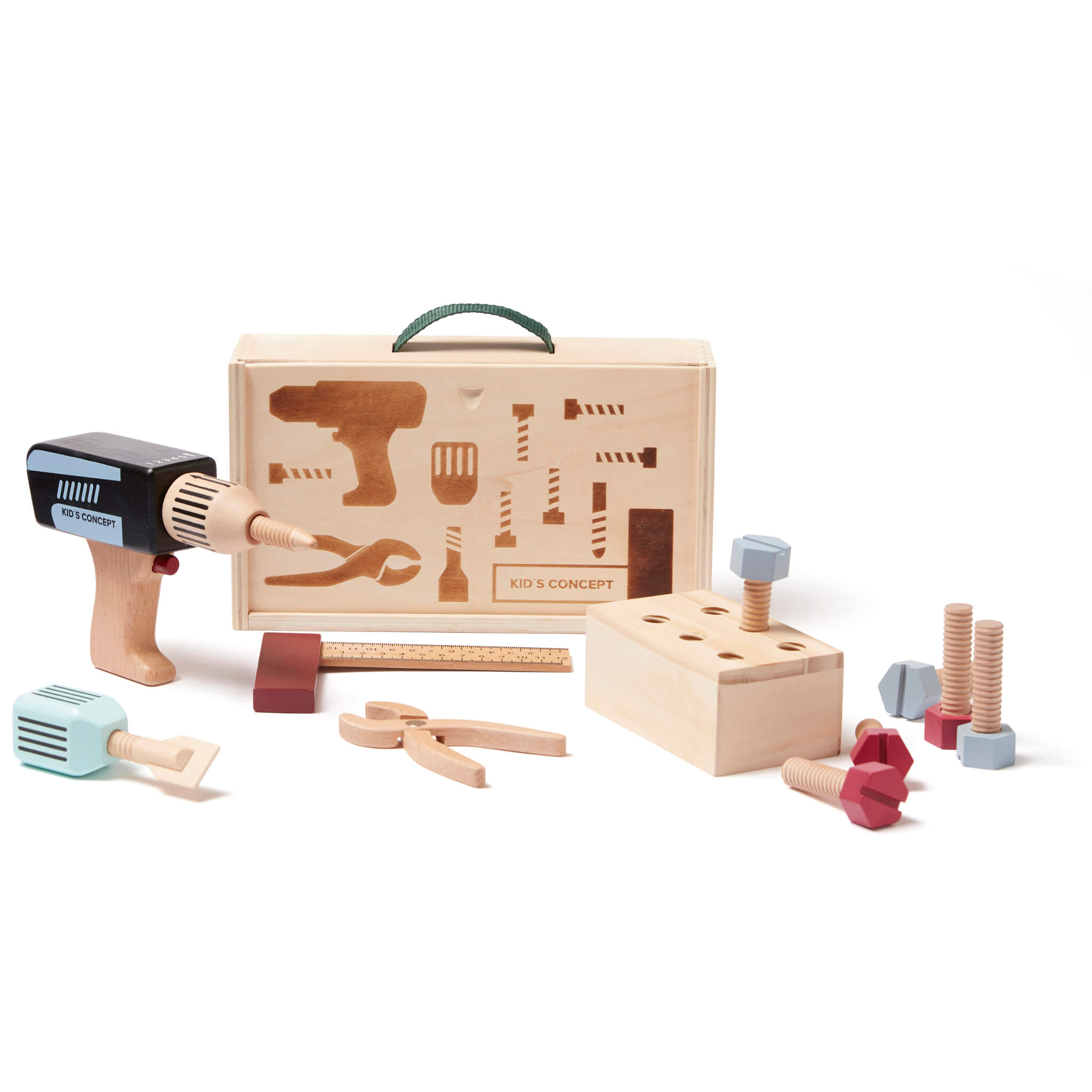 Kids Concept Wooden Tool Case