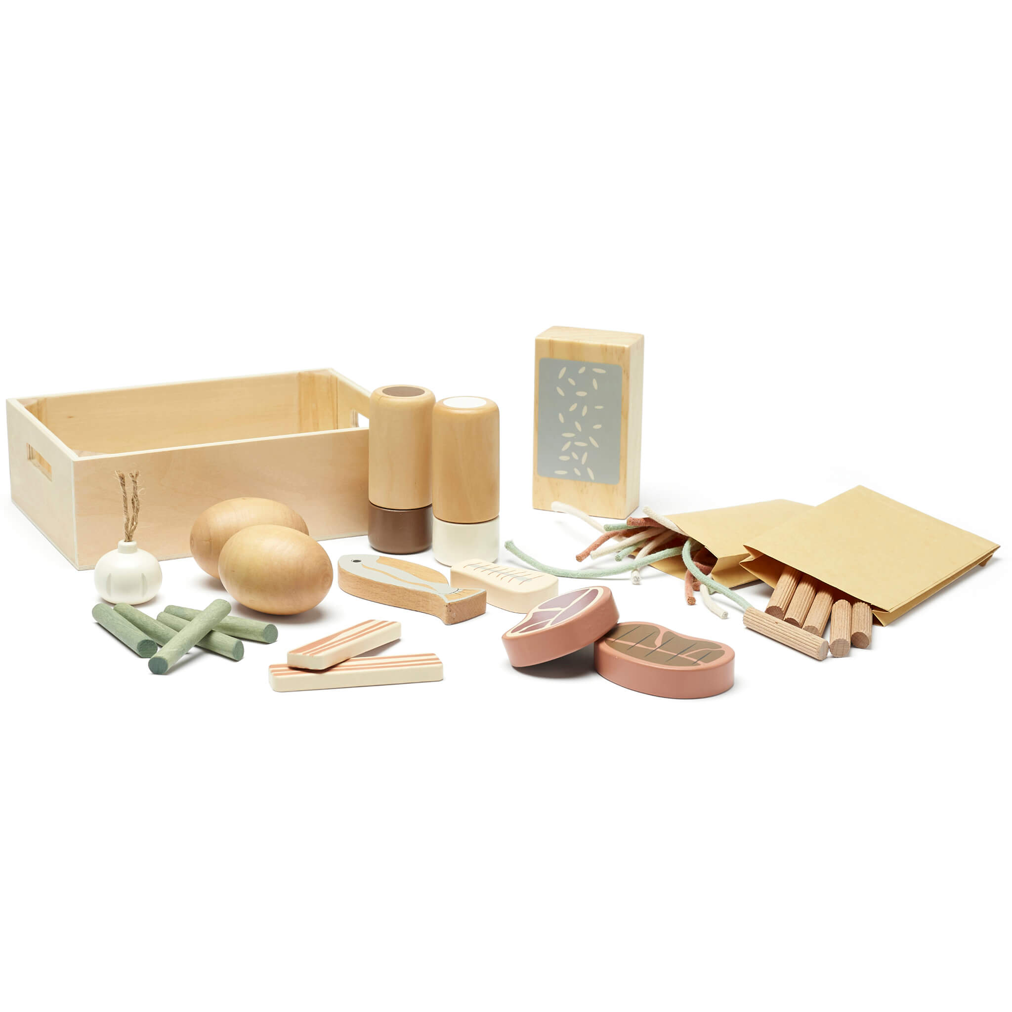 Kids shop wooden food