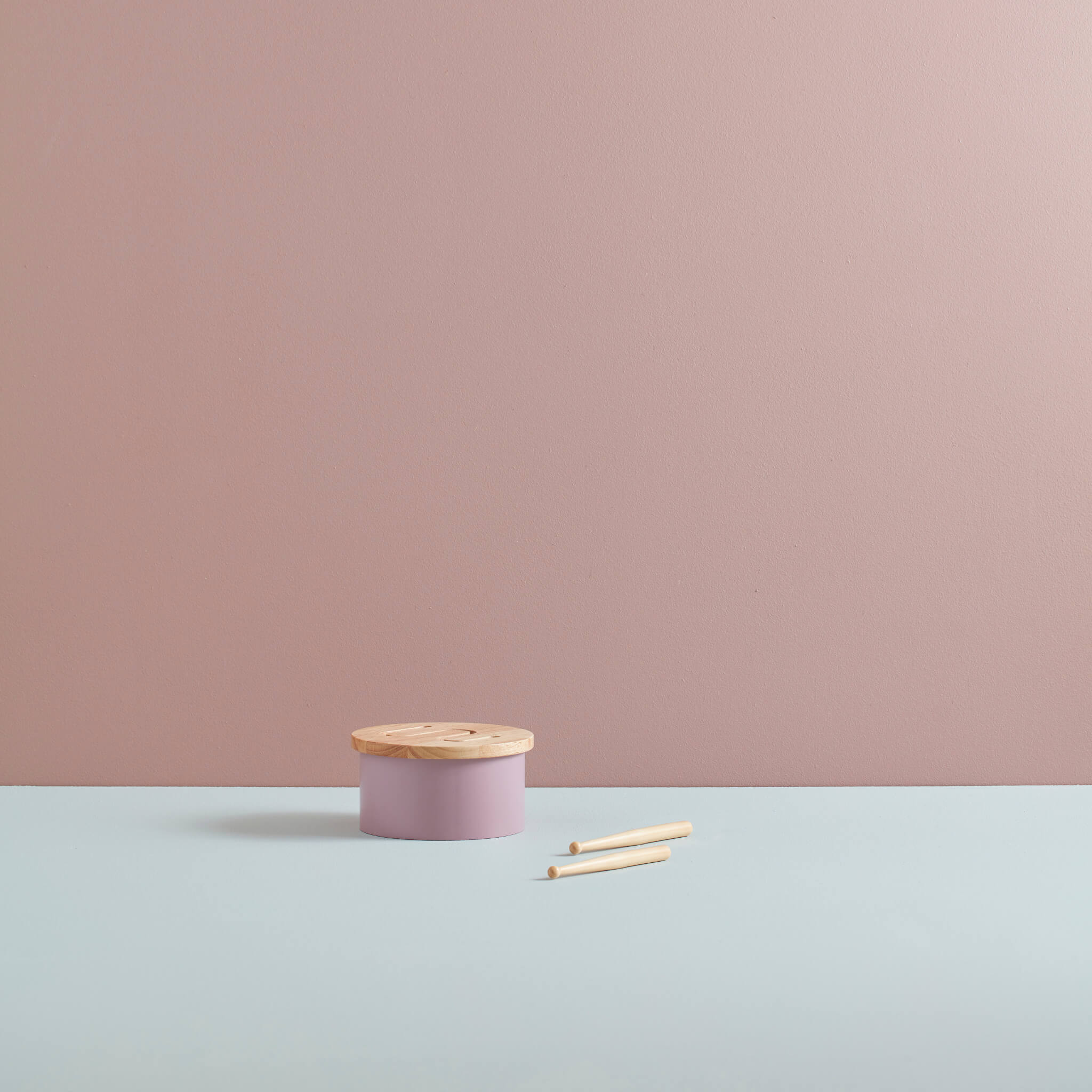 Kids Concept Wooden Drum - Lilac