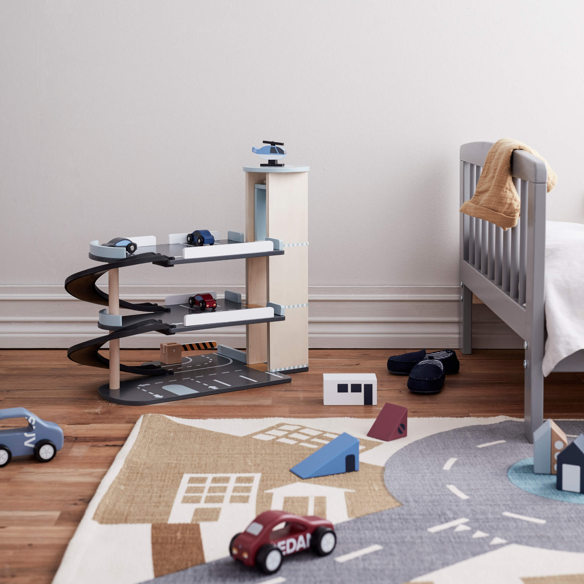 Kids Concept Wooden Car Park Toy