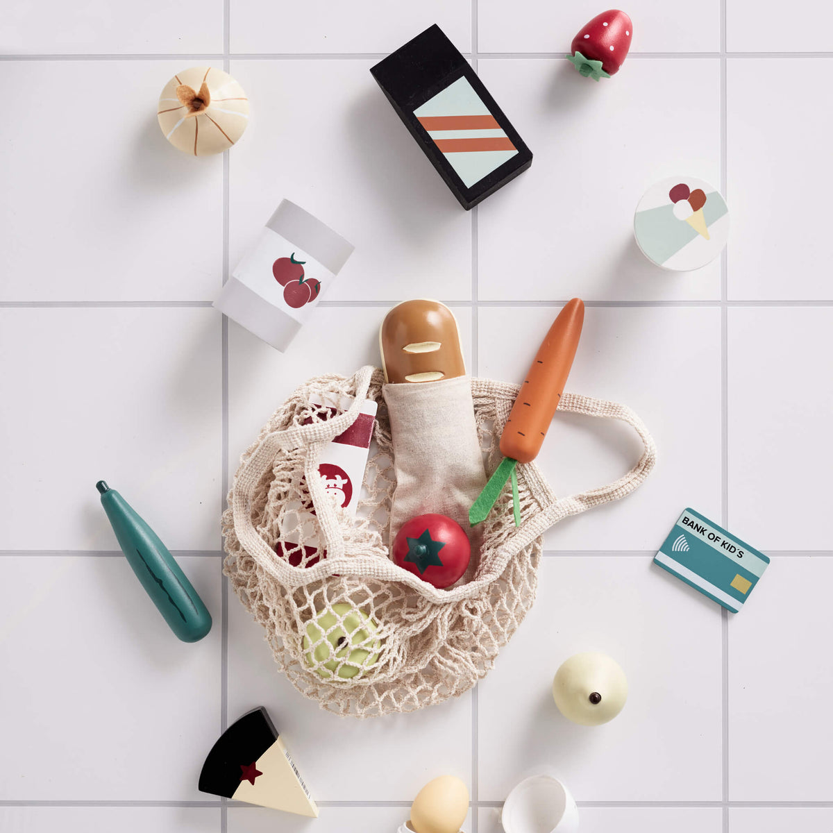Kids Concept Play Grocery Shopping Set