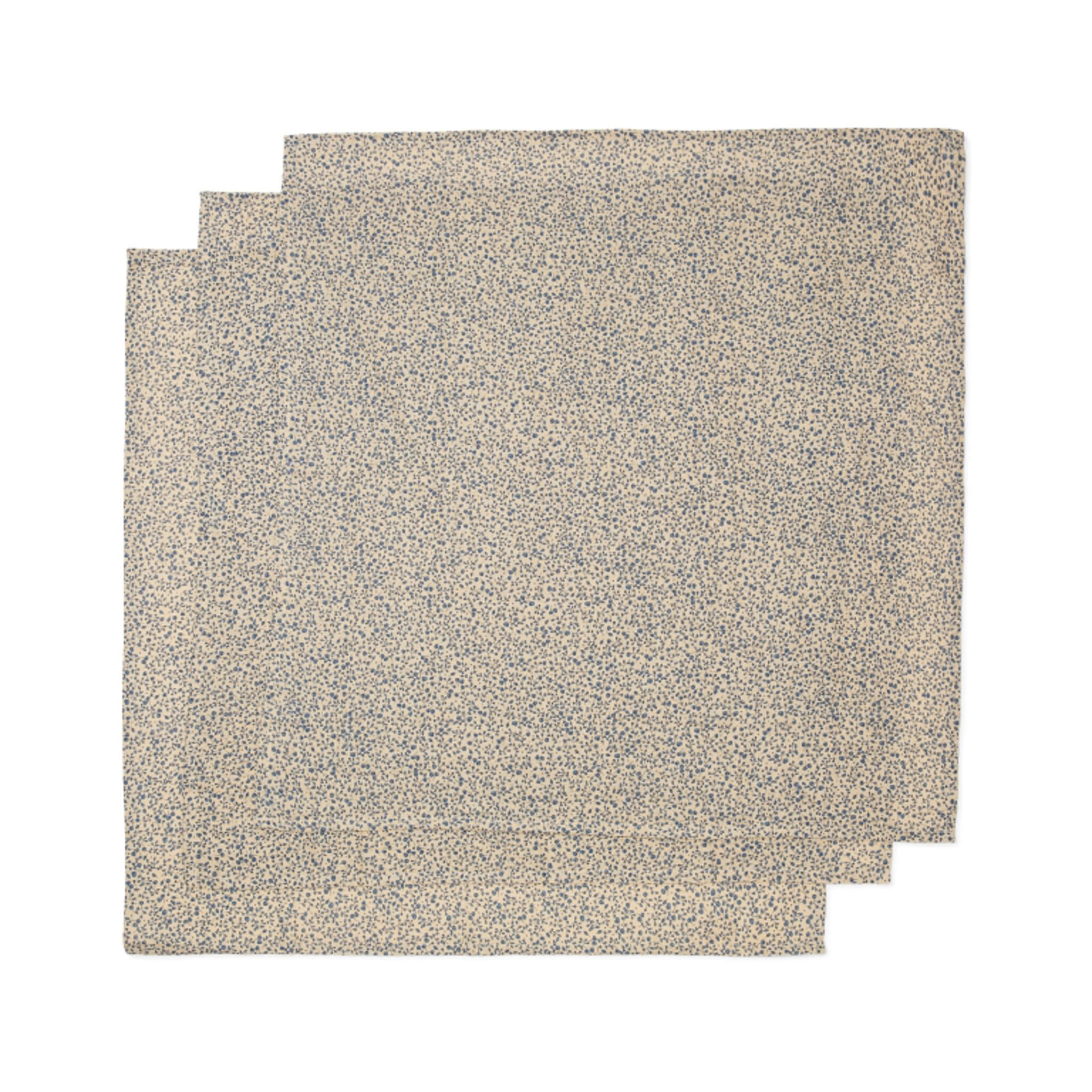 Muslin Cloth - Blue Blossom Mist (3 Pack)