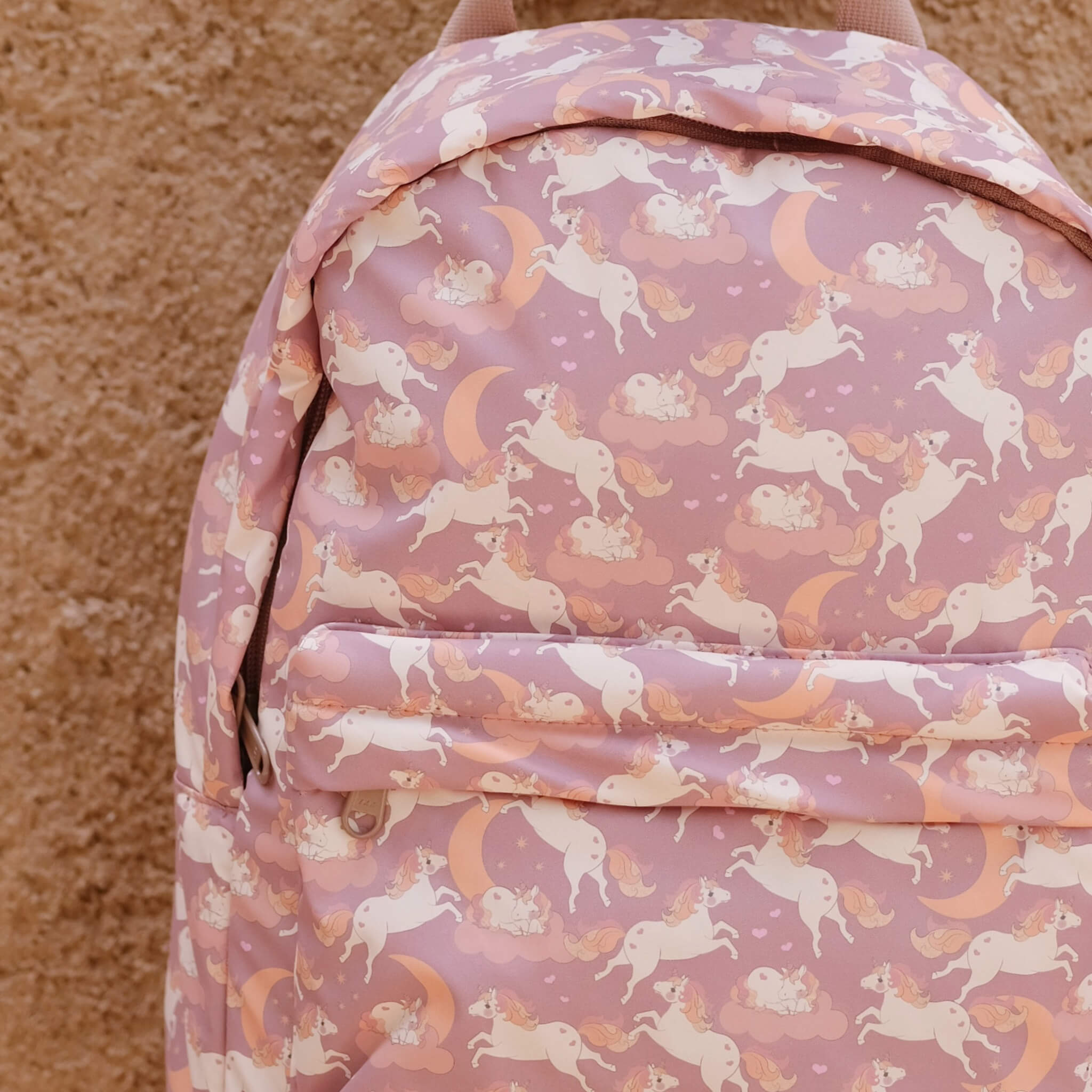 Konges Slojd Rainy Day Kids Backpack, Unicorn Blush,