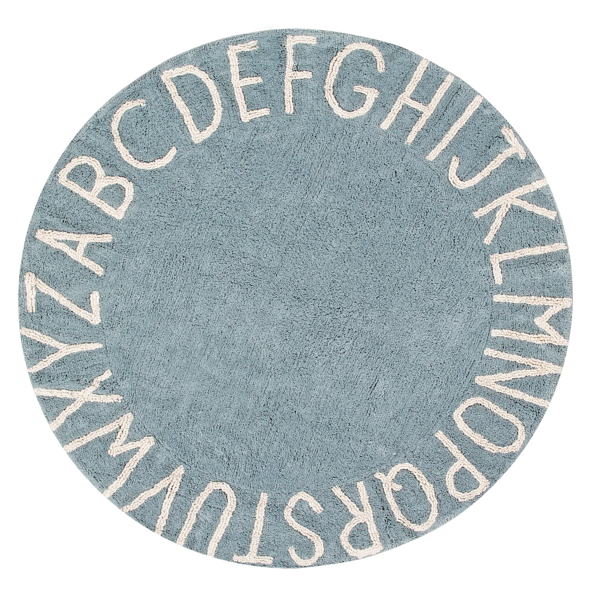 ABC Washable Rug - Vintage Blue