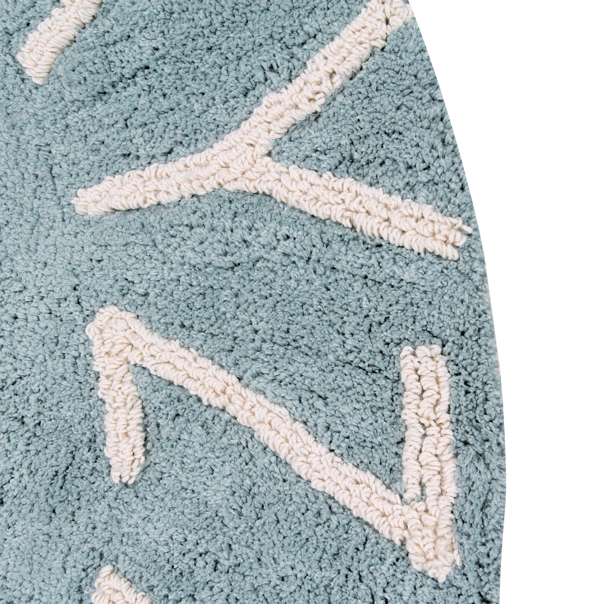 ABC Washable Rug - Vintage Blue