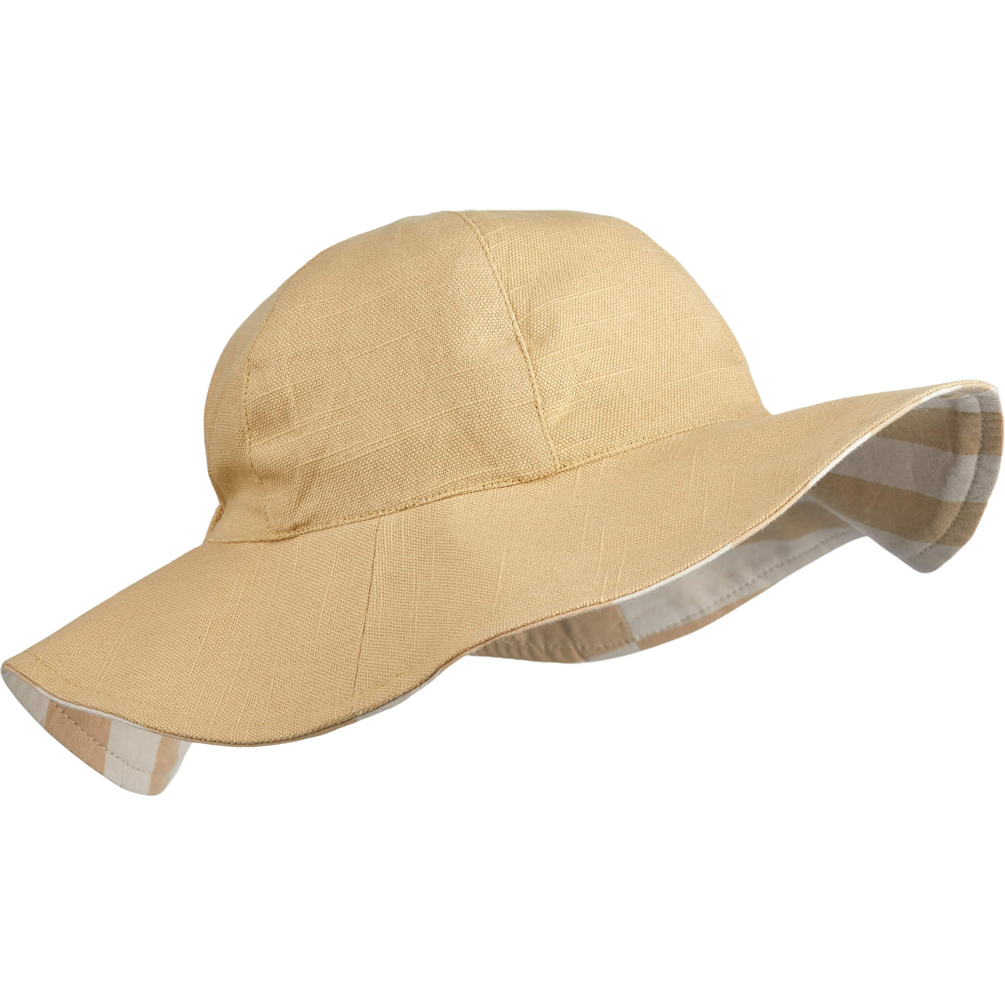 Amelia Reversible Sun Hat - Safari/ Sandy Stripe (Various sizes)