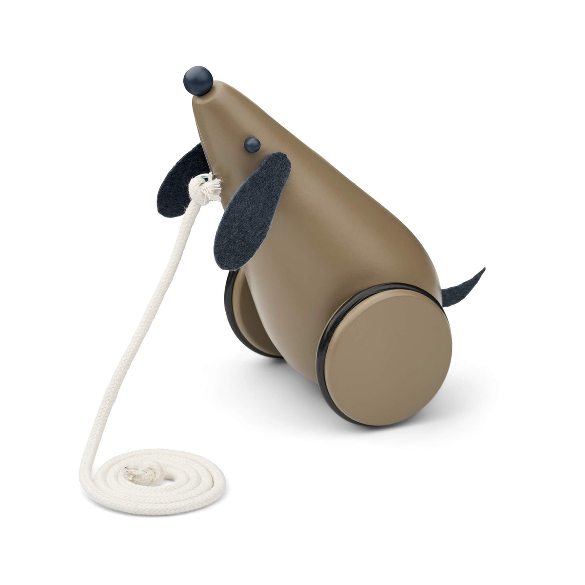 Liewood Ash Pull Along Dog- Midnight/Oat,