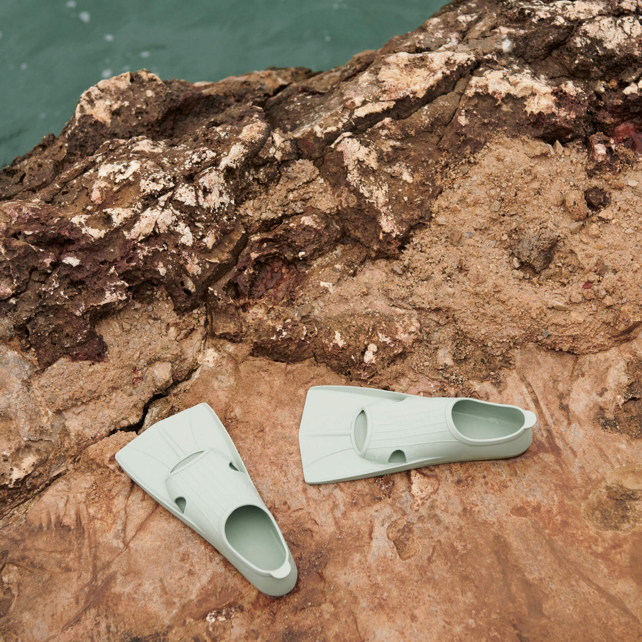 Liewood Gustav Swim Fins in Dusty Mint by Sea