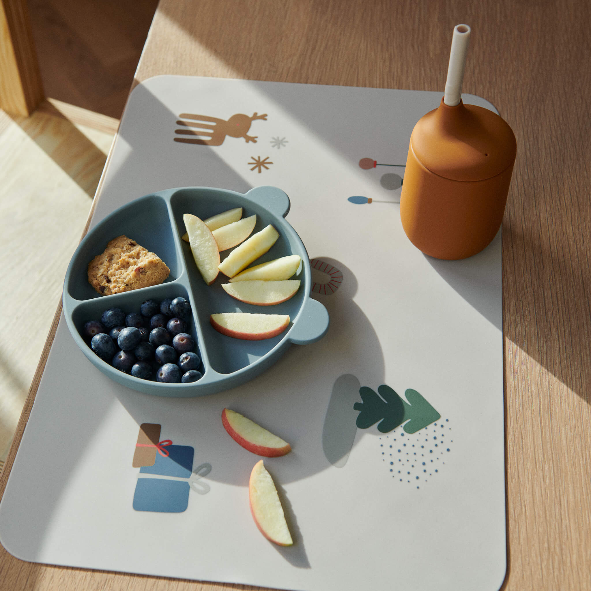 Harvey Divider Plate - Blue (2 Pack)