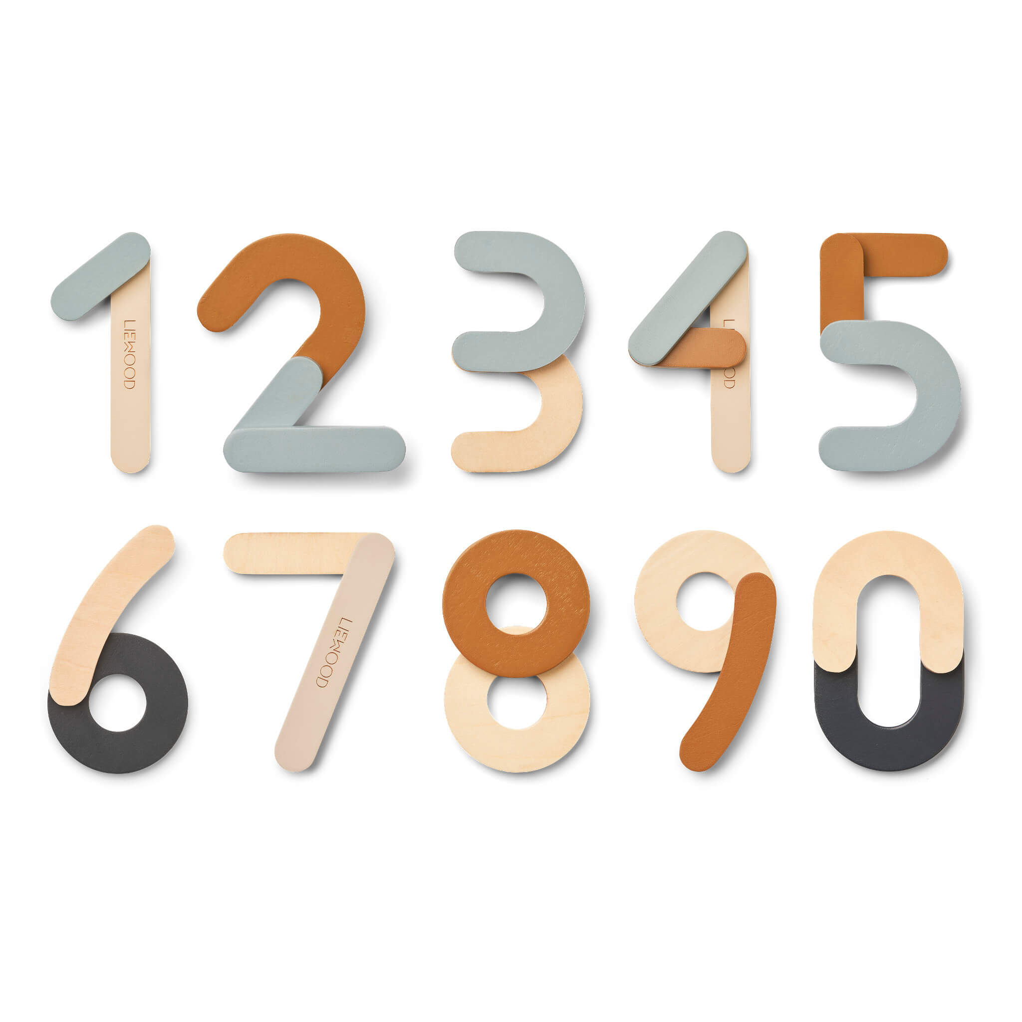 Liewood Jota Magnetic Number Puzzle - Sea Blue