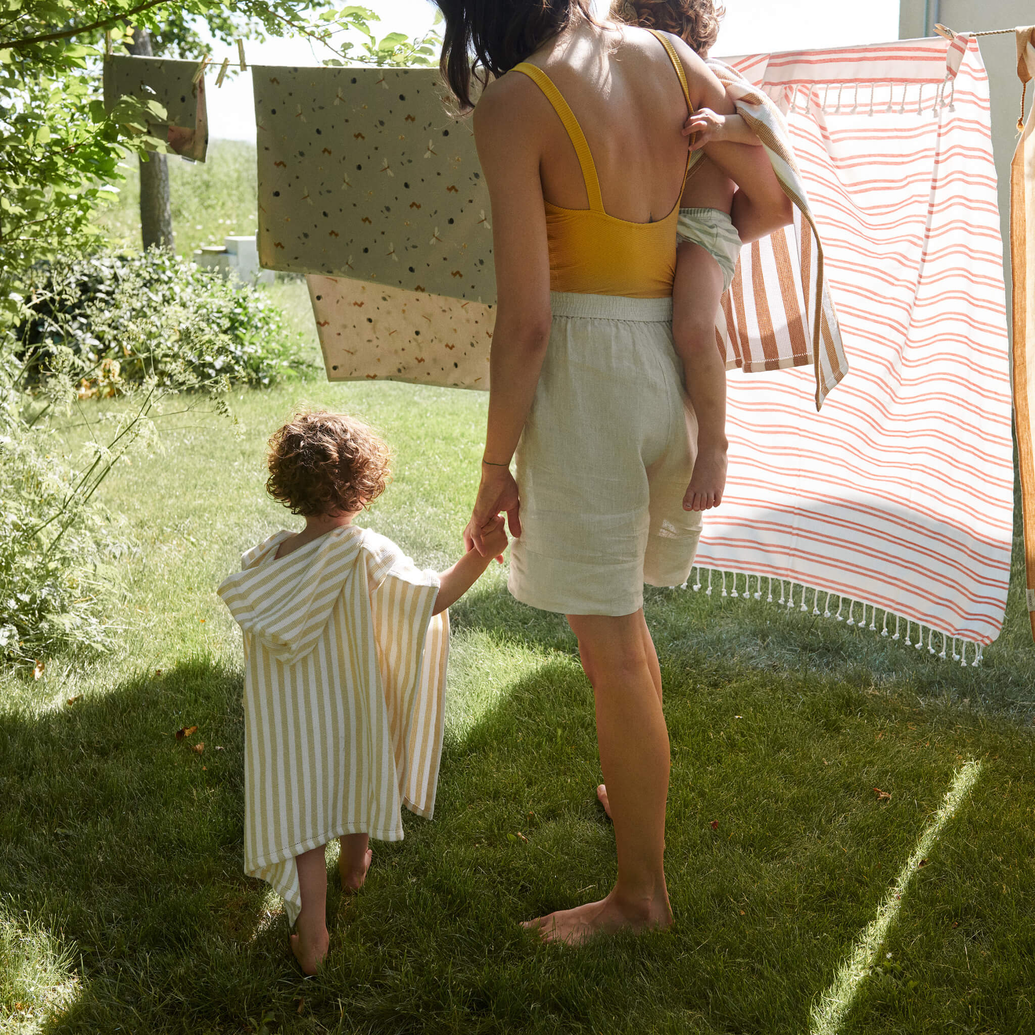 Liewood Paco Poncho - Peppermint Stripe