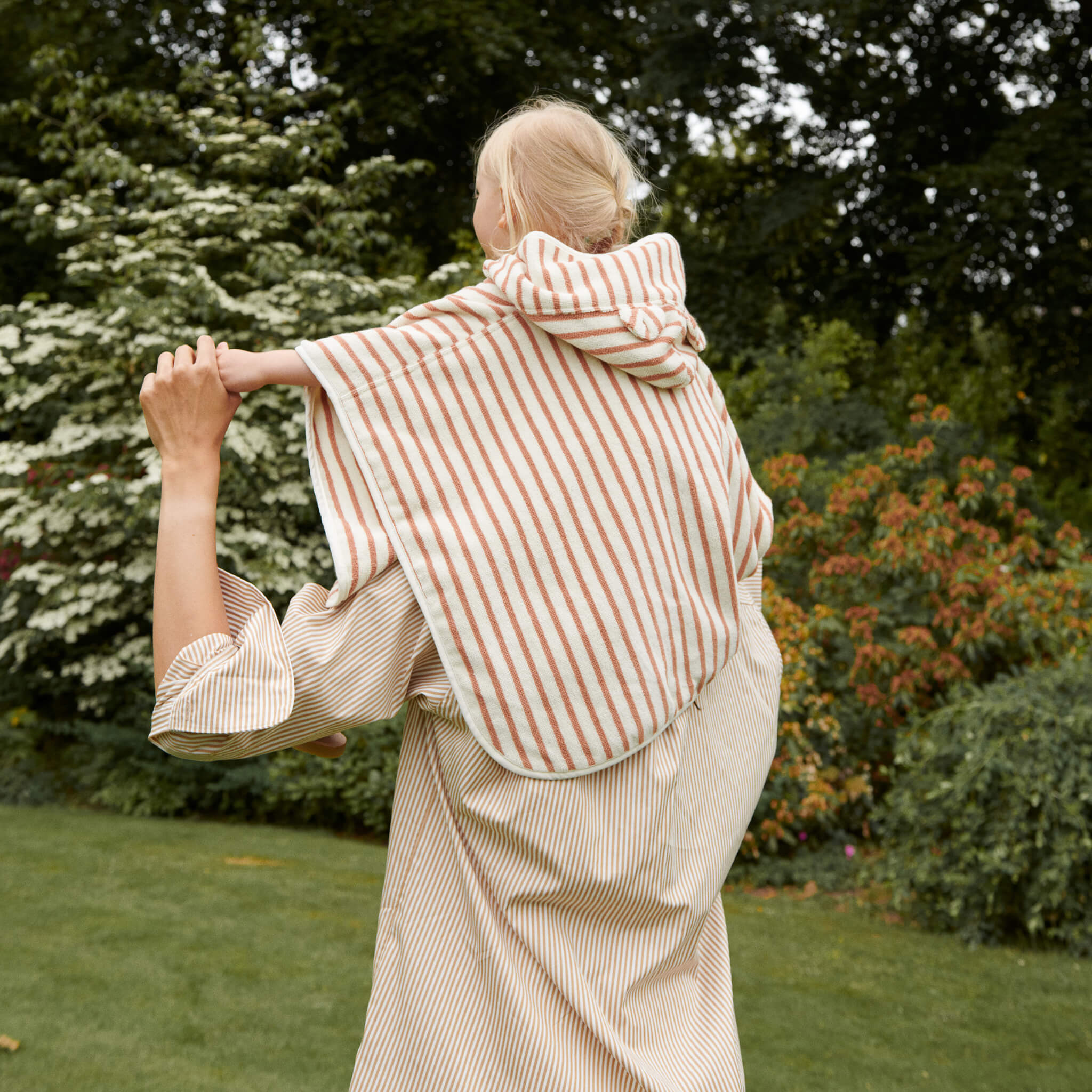 Liewood Paco Poncho - Pale Tuscany Stripe,