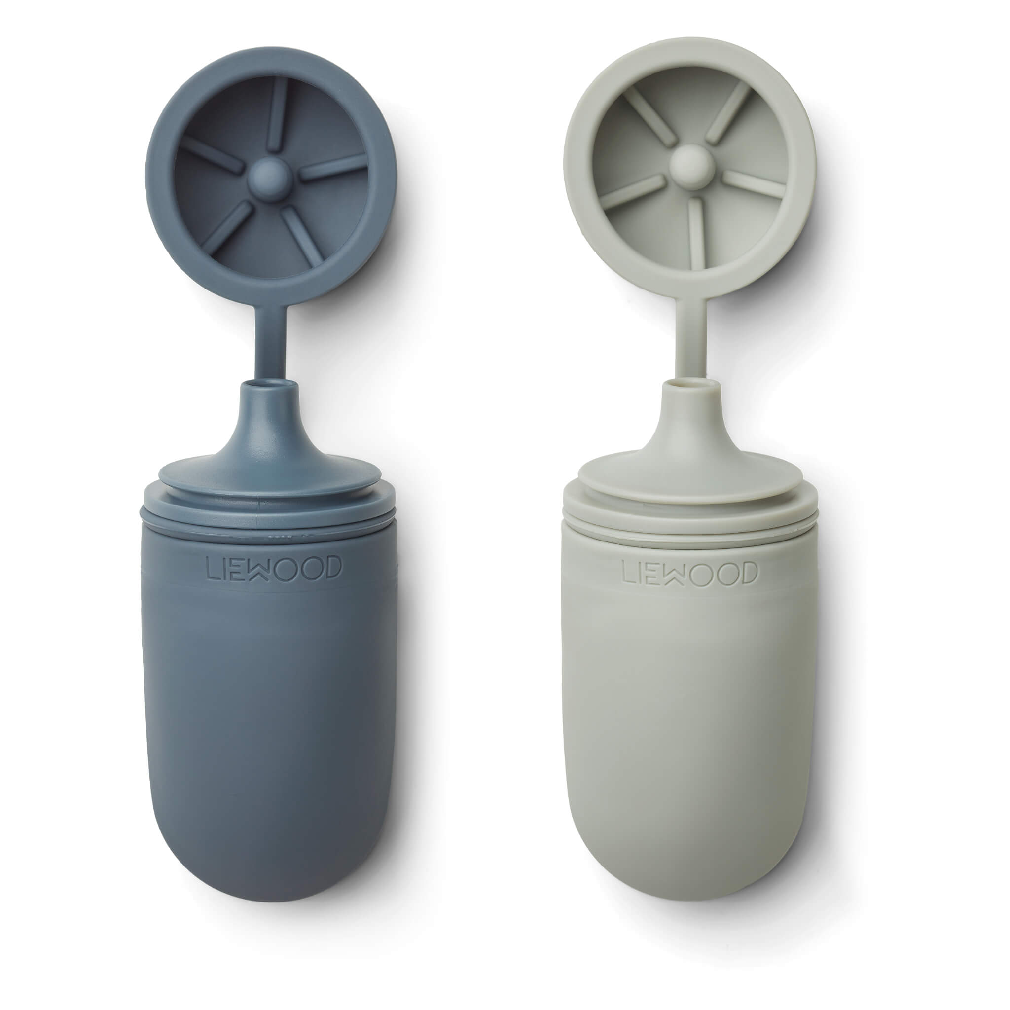 Tanya Smoothie Bottle - Whale Blue/ Dove Blue (2 Pack)