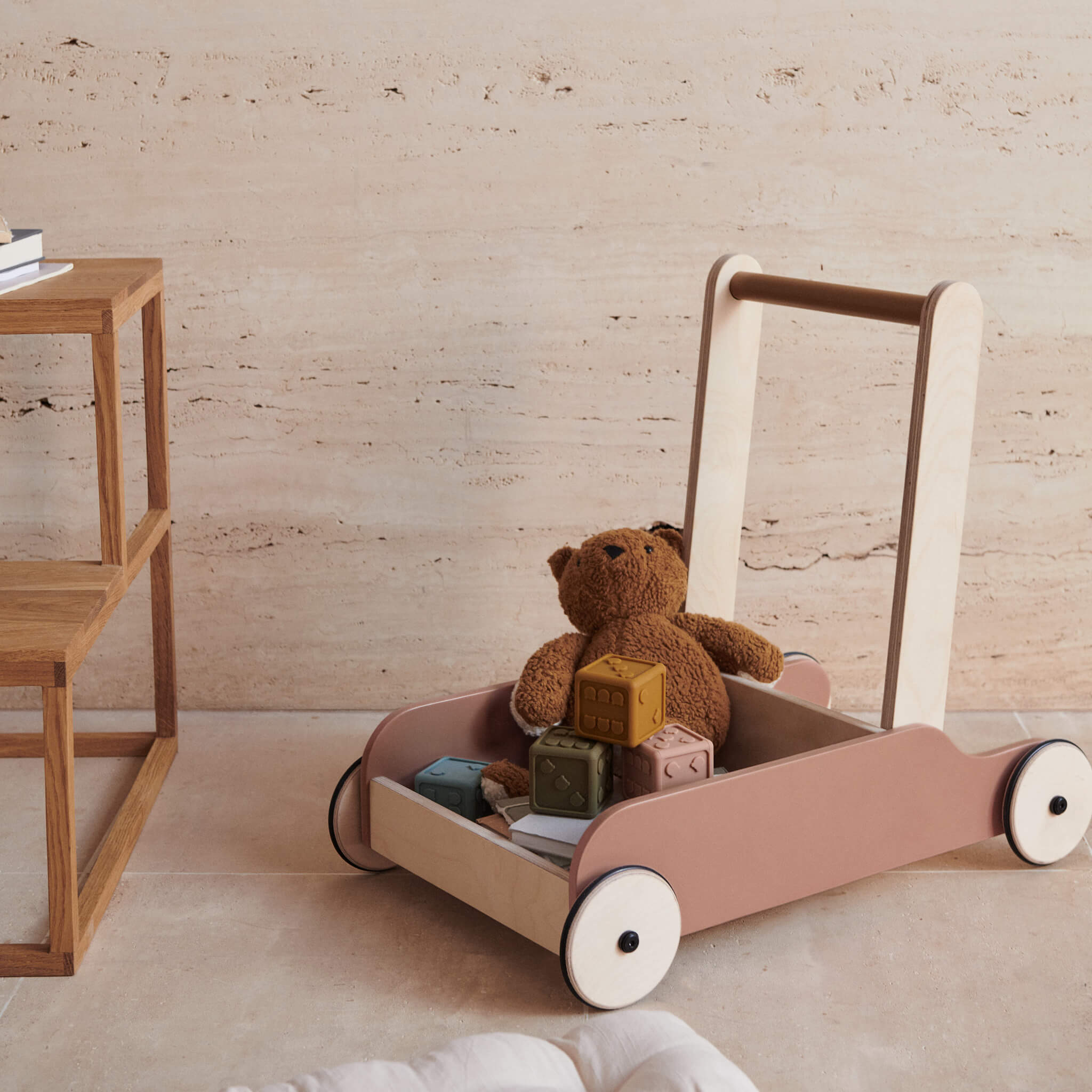 Bonnie Push Cart - Rose/ Golden
