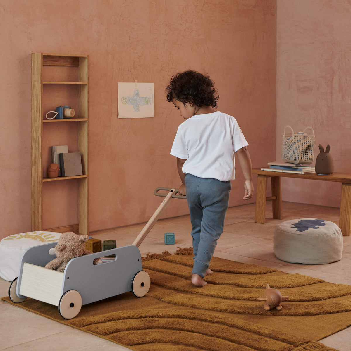 Tyra Wagon - Sea Blue/ Oat