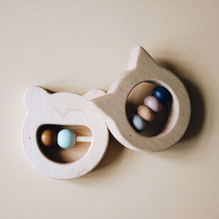 Wood Teether - Mr Bear