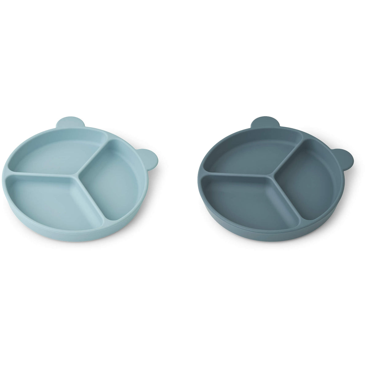 Liewood Stacy Suction Divider Plate - Sea Blue/Whale Blue