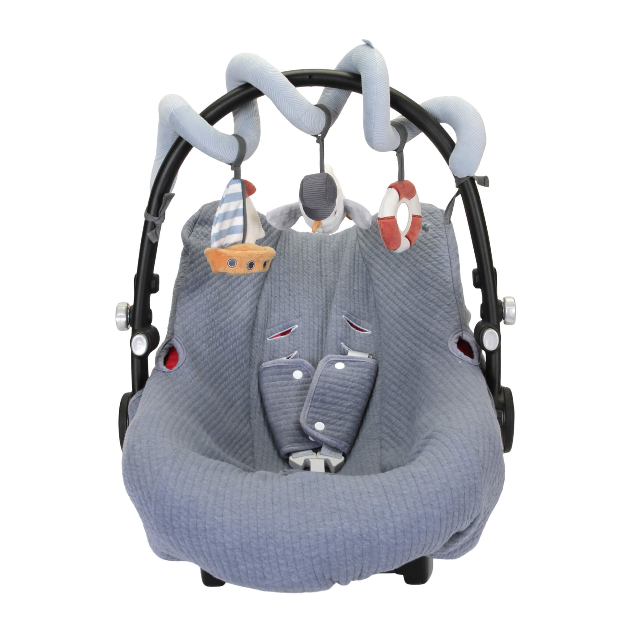 Little Dutch Activity Spiral Toy - Sailors Bay on Car Seat