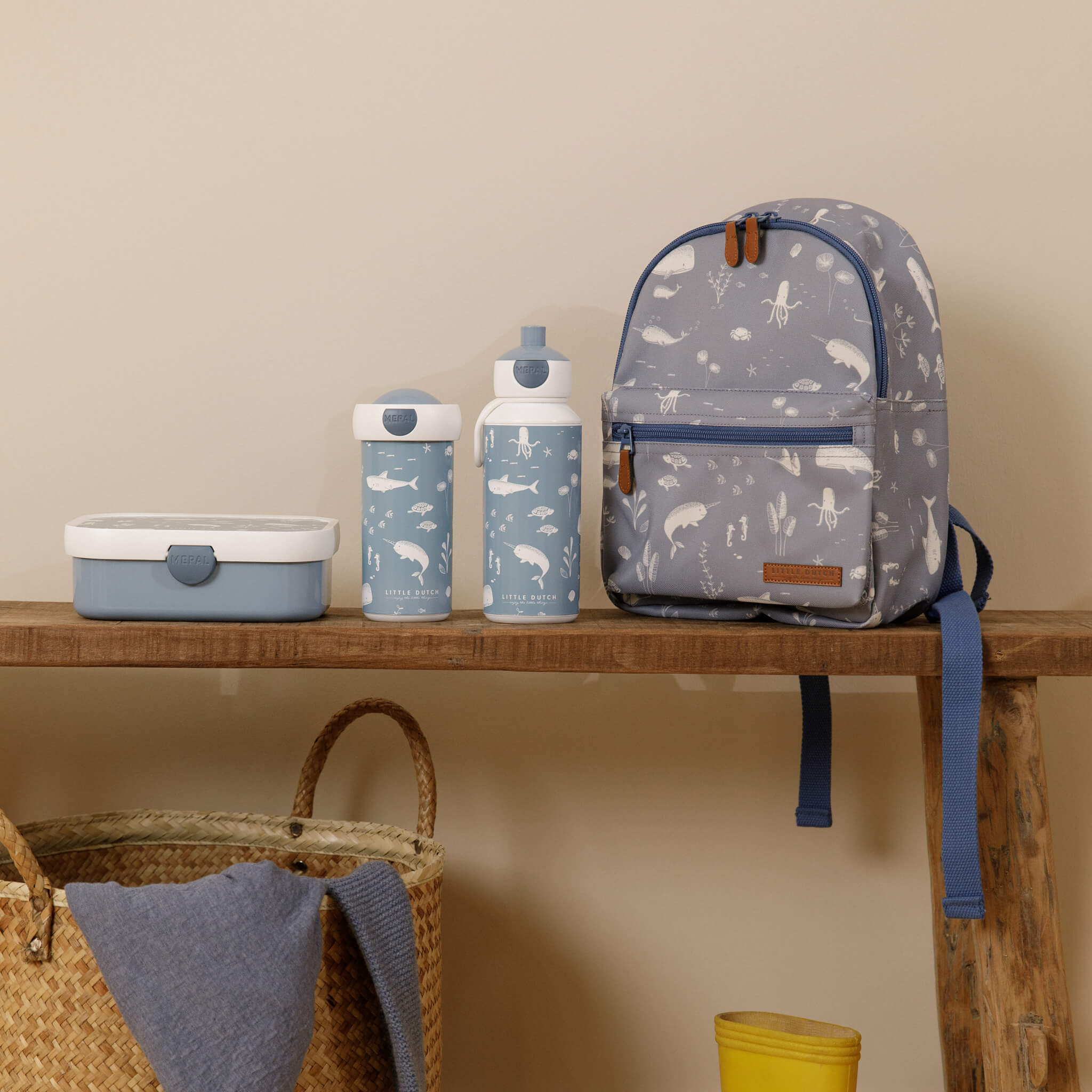 Little Dutch Childrens Water Bottle - Ocean Design