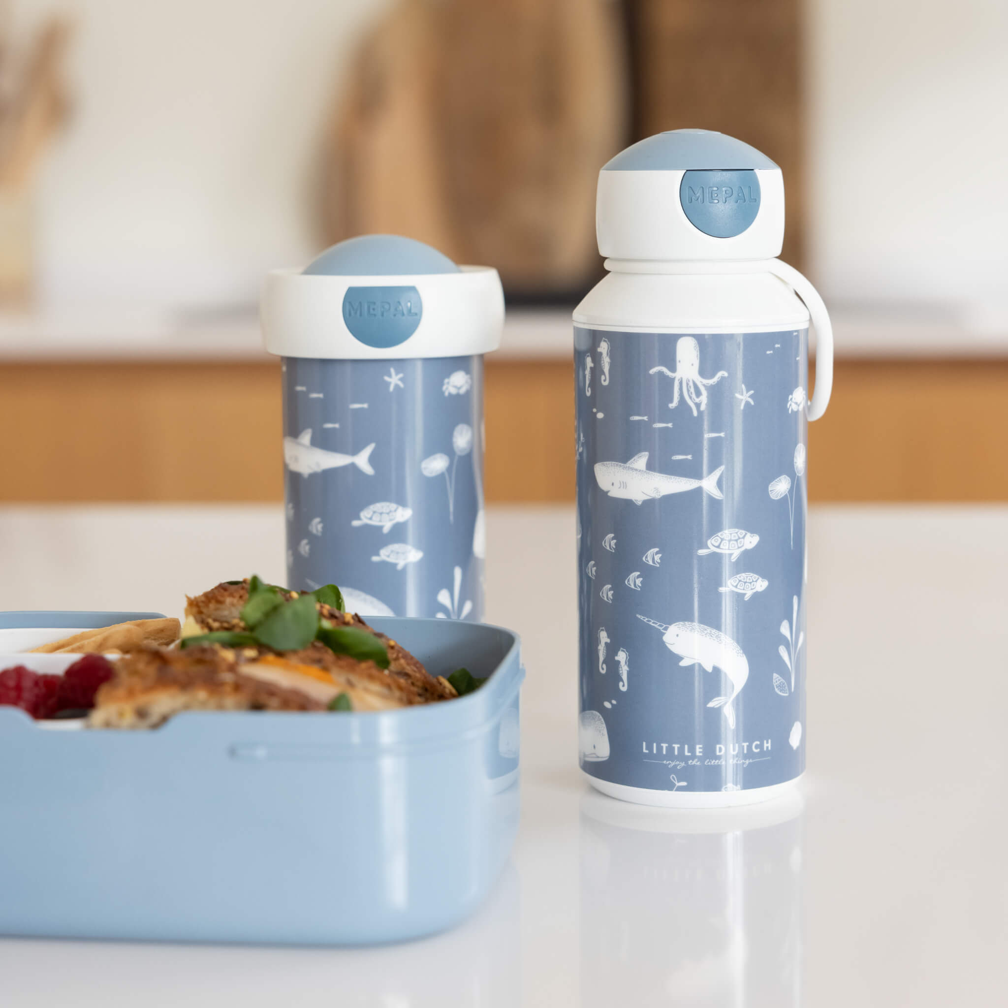 Little Dutch Childrens Water Bottle - Ocean Design