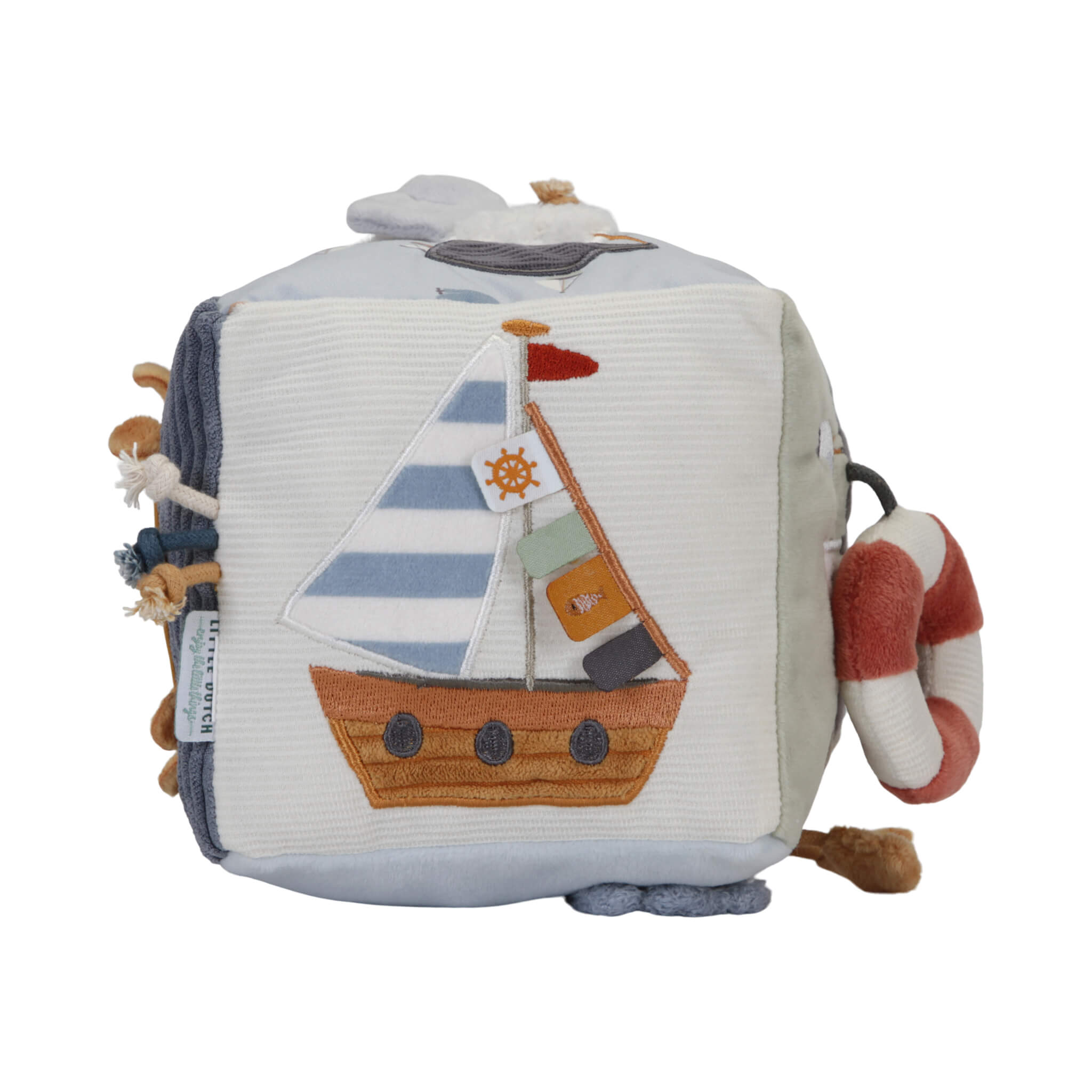 Little Dutch Soft Activity Cube in Blue