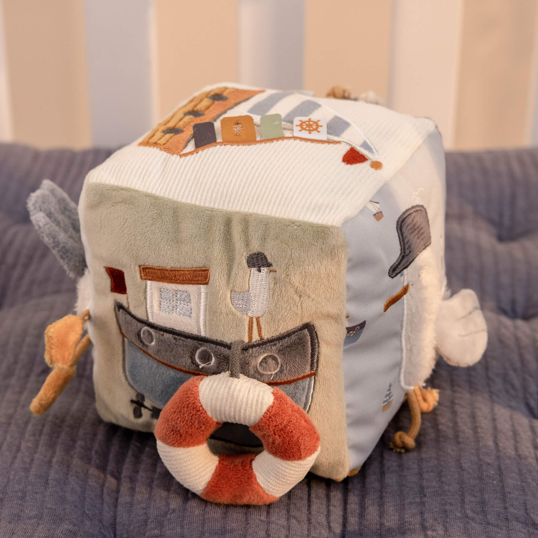 Little Dutch Soft Activity Cube in Blue
