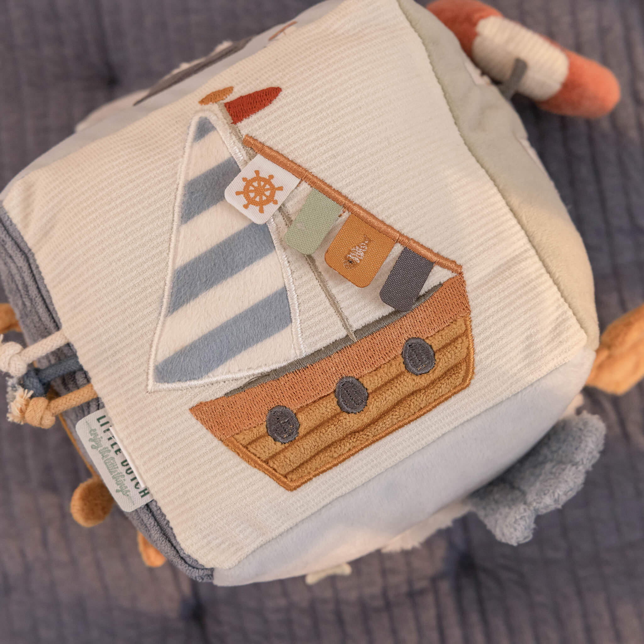 Little Dutch Soft Activity Cube in Blue