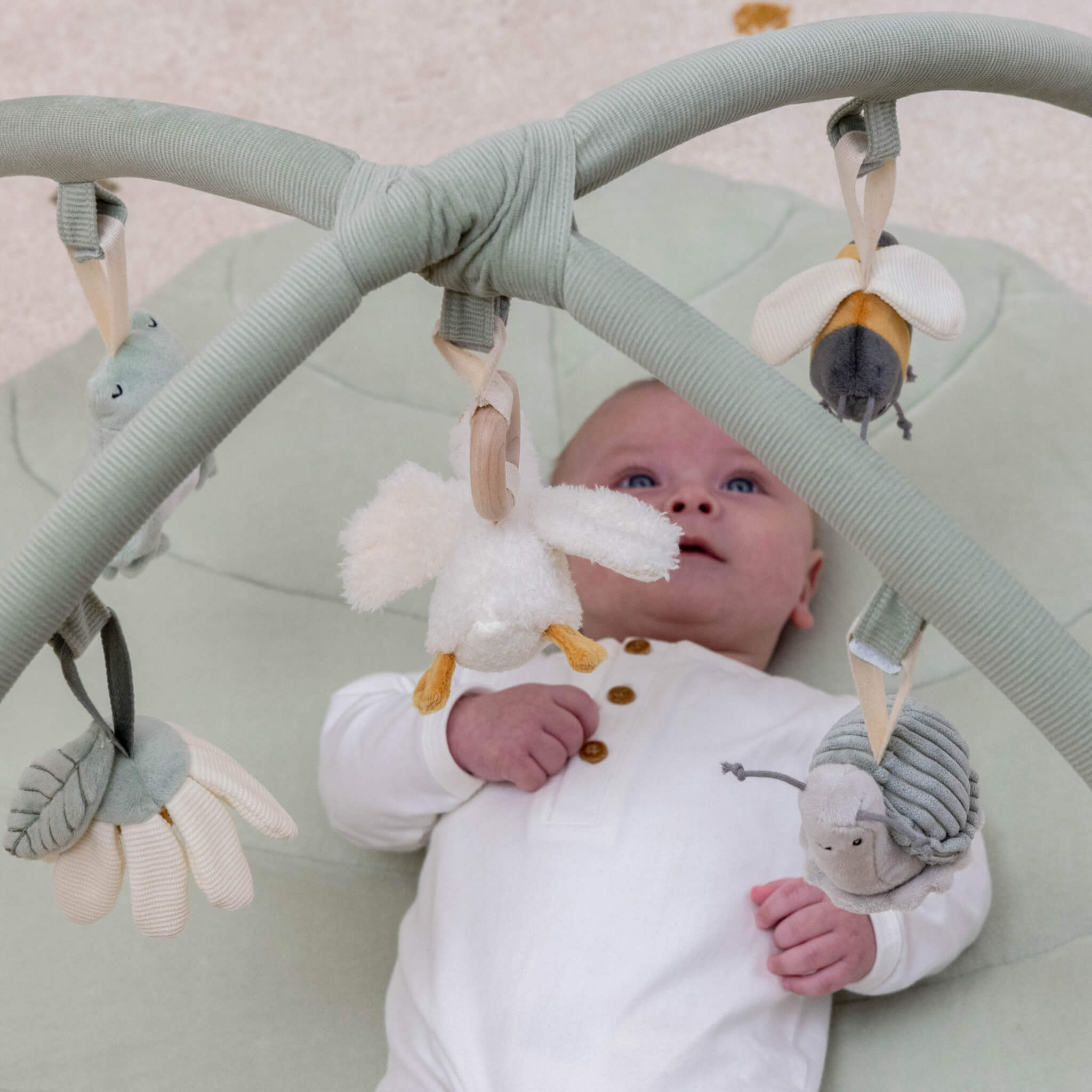 Baby Playing underLittle Activity Play Mat Arch - Little Goose