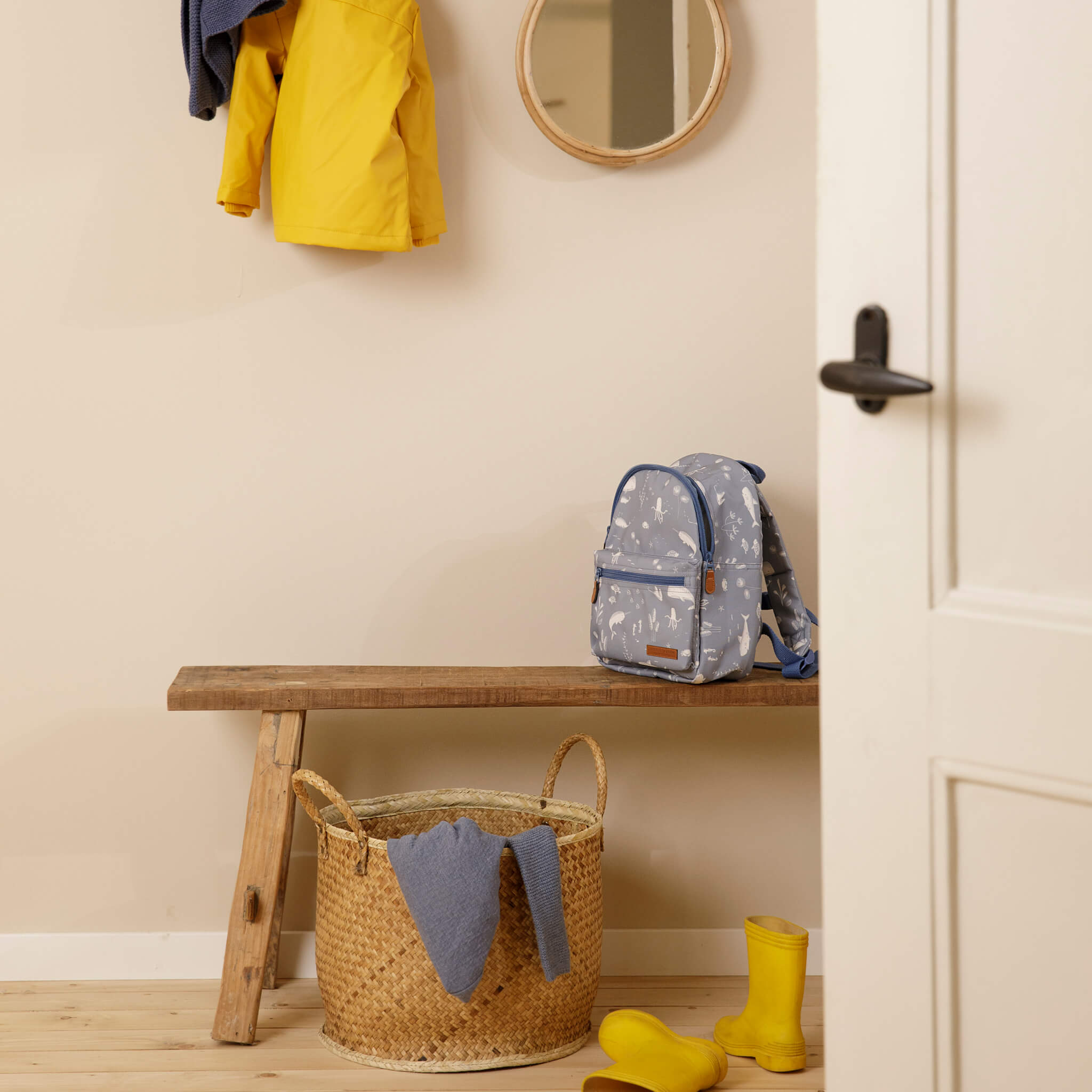 Little Dutch Backpack in Ocean Blue Design