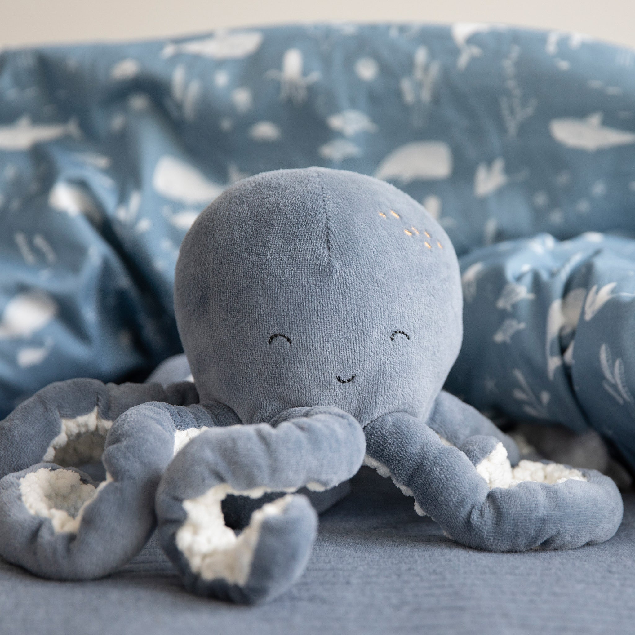 Octopus Cuddle Toy - Blue