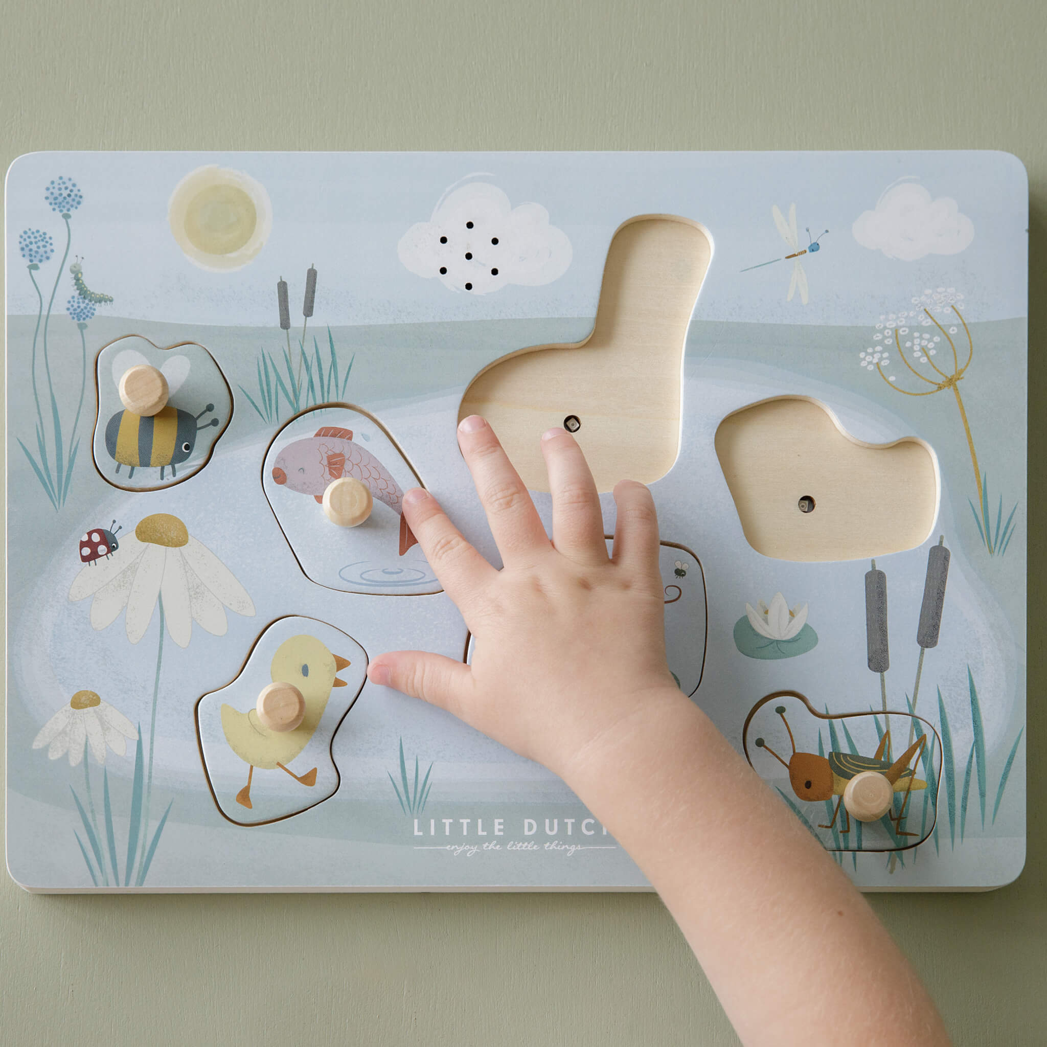Little Dutch Wooden Sound Puzzle Little Goose,
