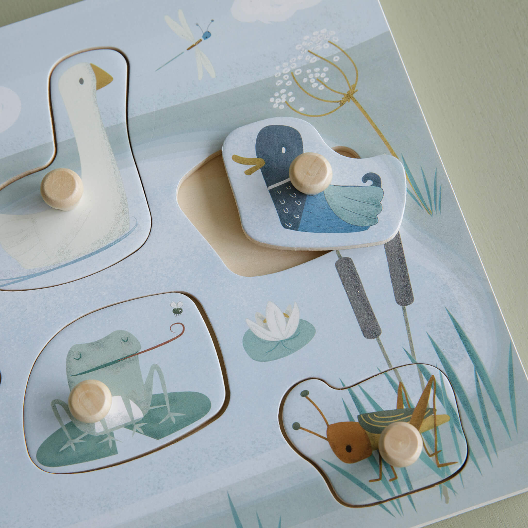 Little Dutch Wooden Sound Puzzle Little Goose,