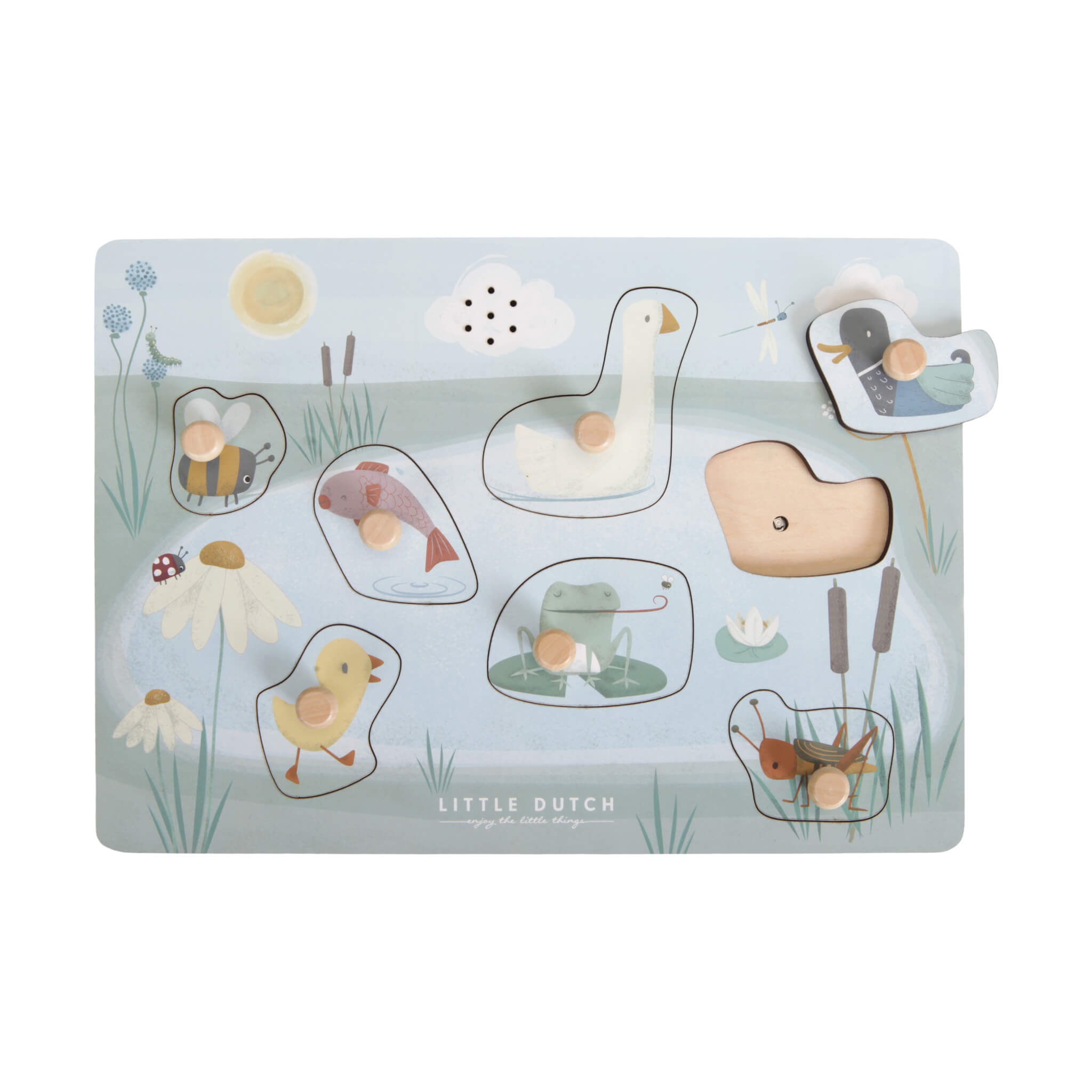 Little Dutch Wooden Sound Puzzle Little Goose,