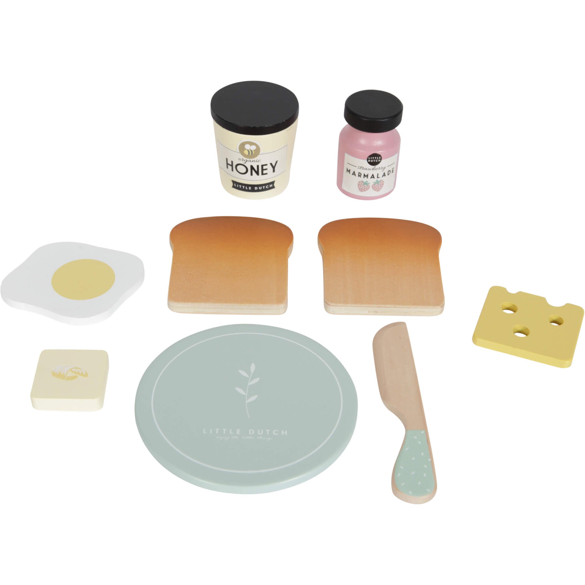 Little Dutch Wooden Mint Toaster Set