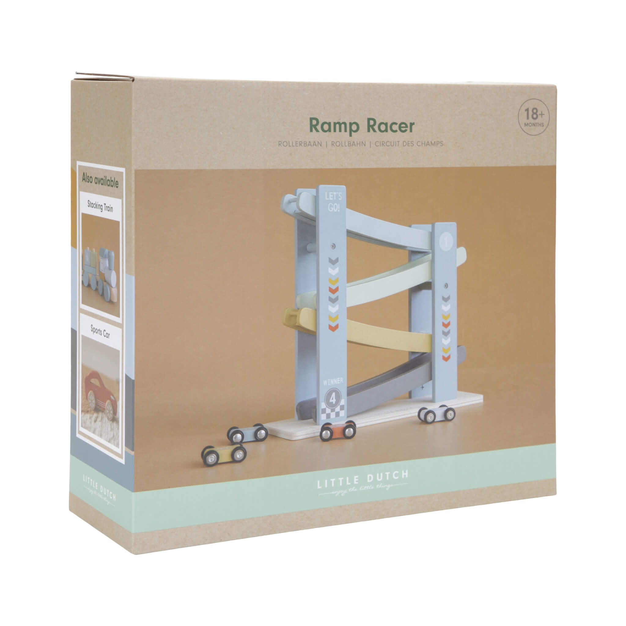 Little Dutch Ramp Race Toy in Cars Design Blue Packaging