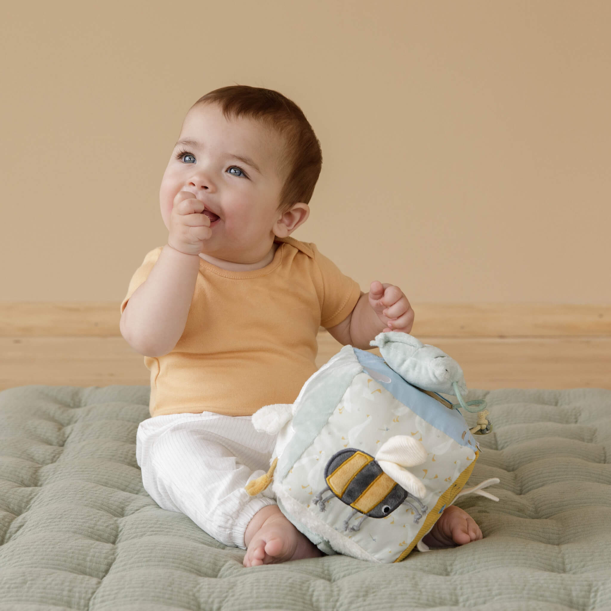 Baby with Little Dutch Soft Activity Cube in Little Goose