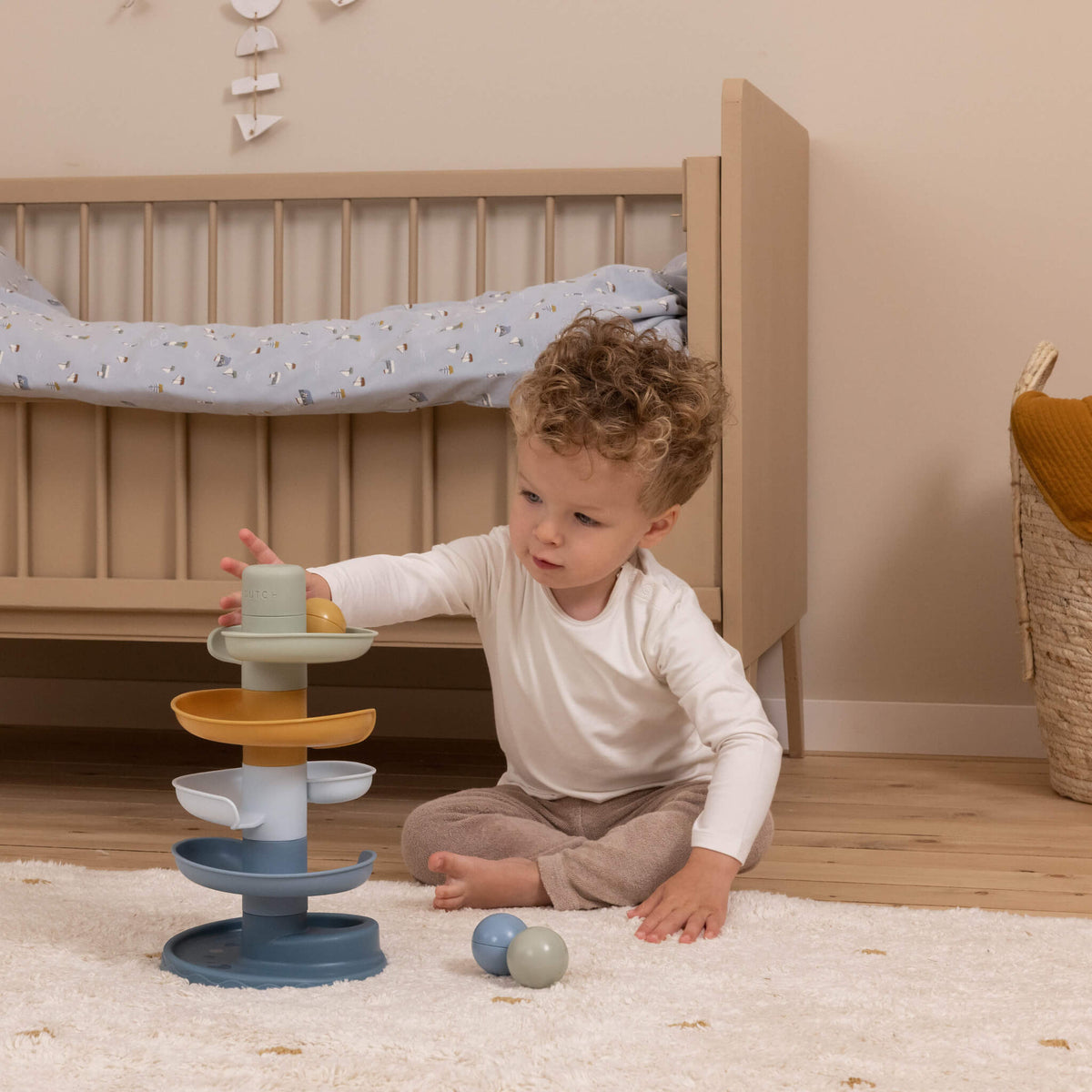 Little Dutch Spiral Ball Tower - Blue