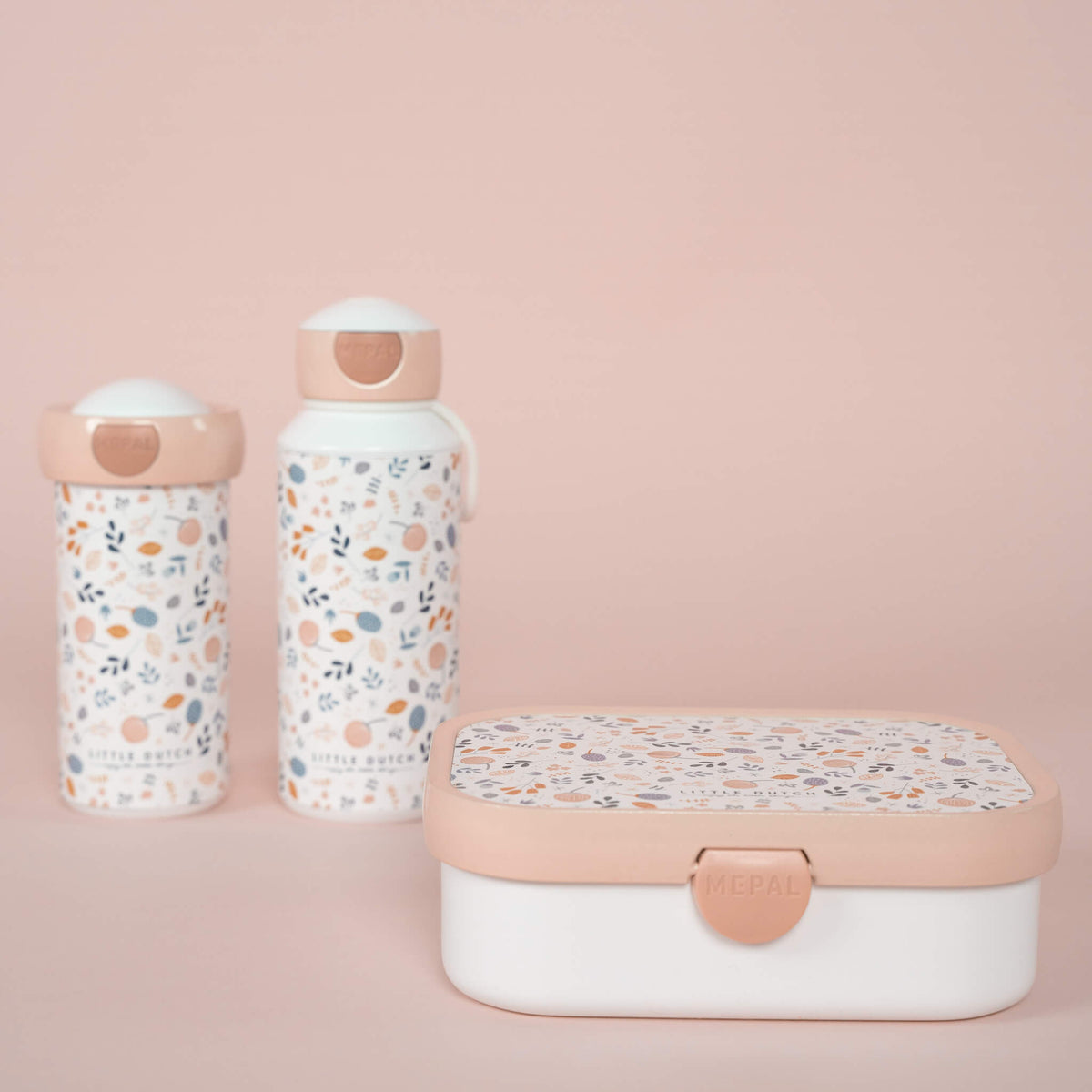 Little Dutch Lunchbox with Fork in Spring Flowers Design
