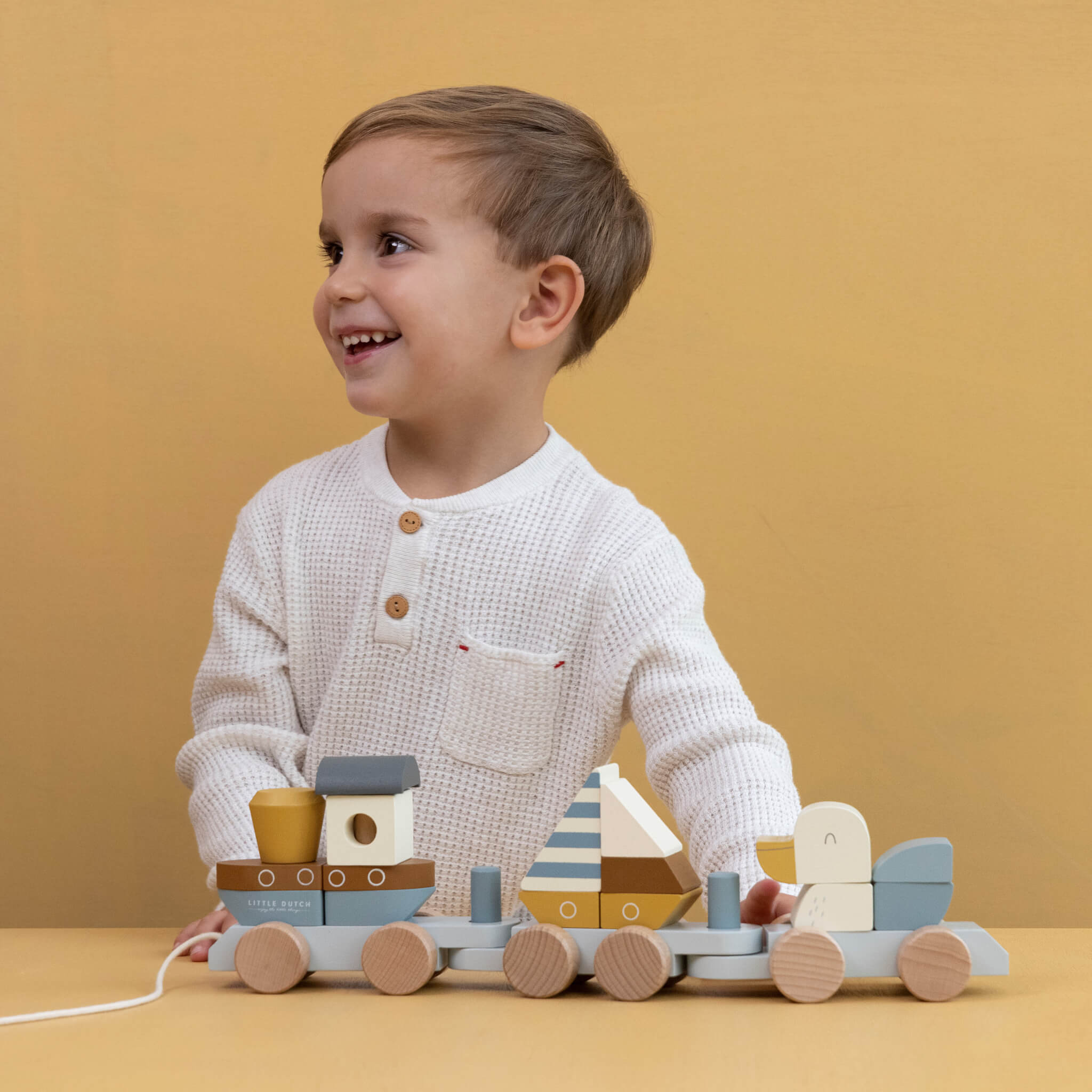 Little Dutch Wooden Stacking Train Sailors Bay